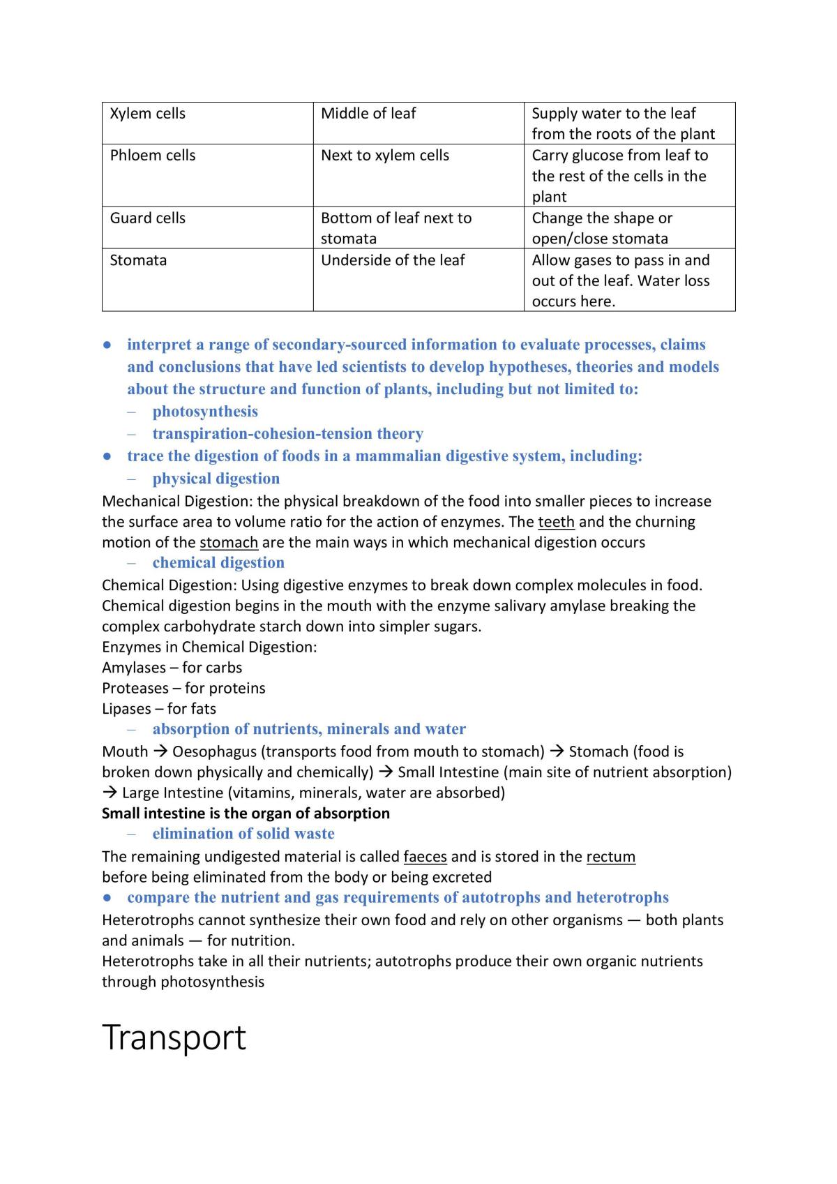 Yr11 Biology Full Notes - Page 10