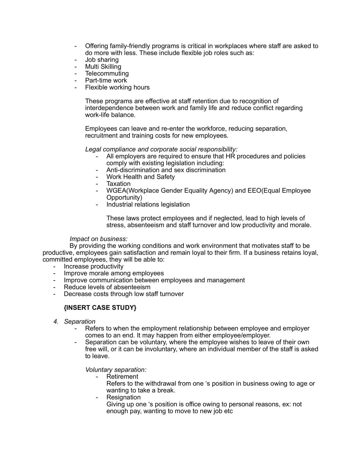 HSC Human Resources Notes - Page 11