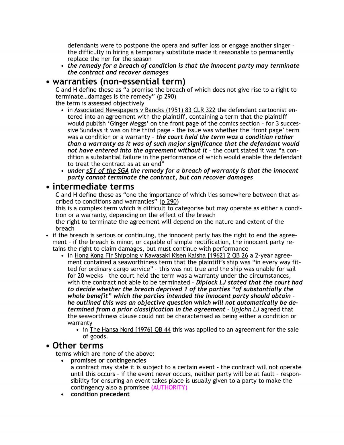 Exam Notes Contract Law - Page 40