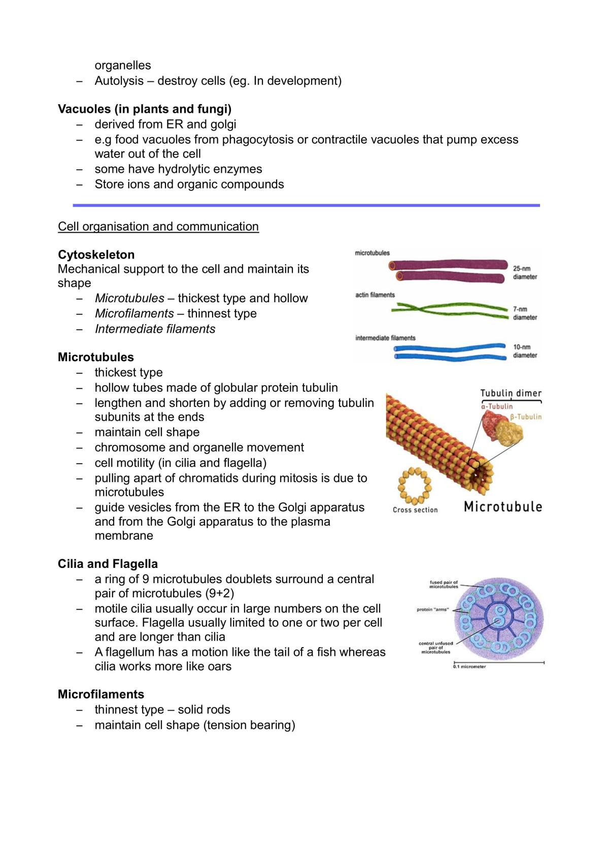 Biology of Cells Notes - Page 11