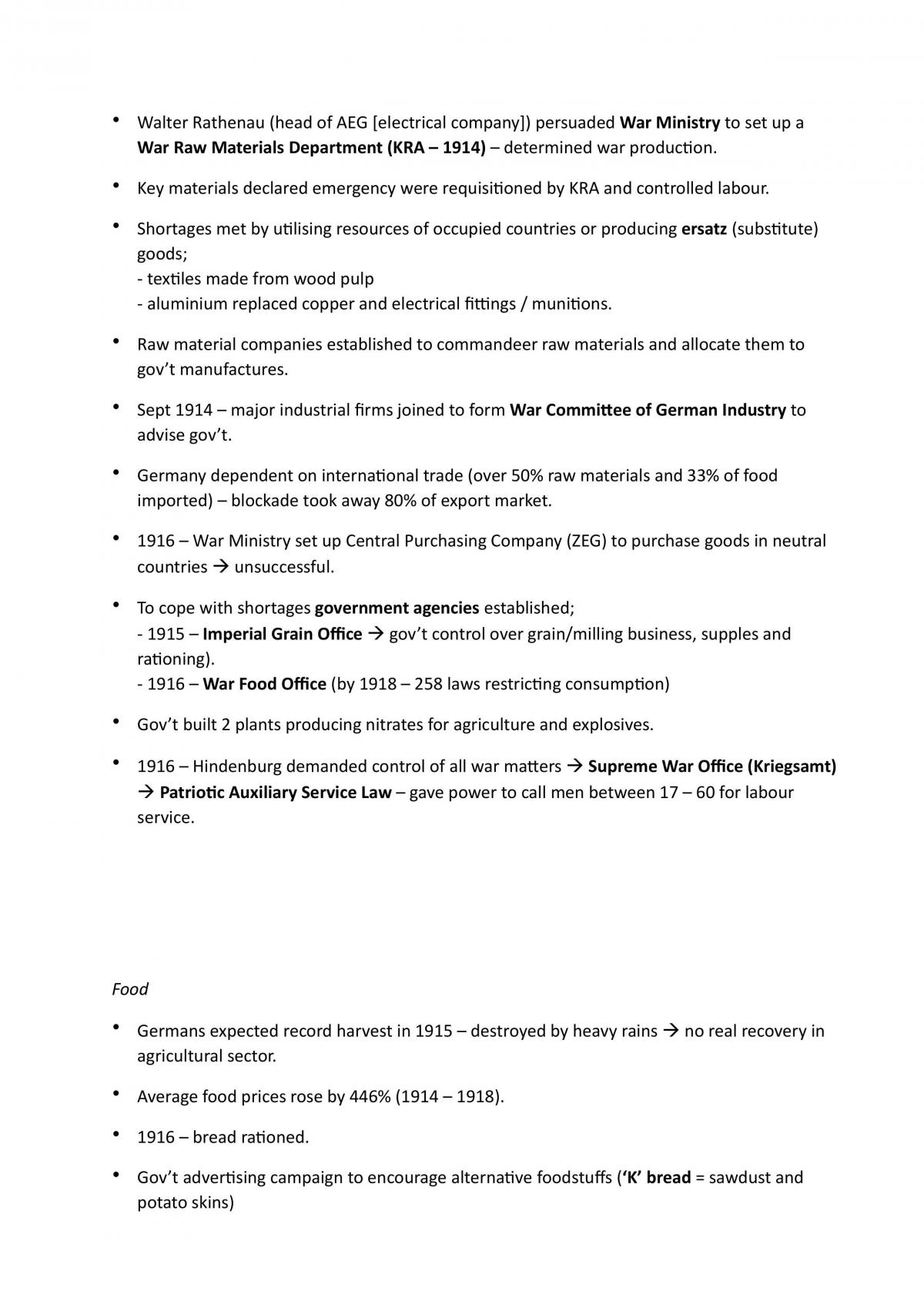 World War I - Notes - Page 32