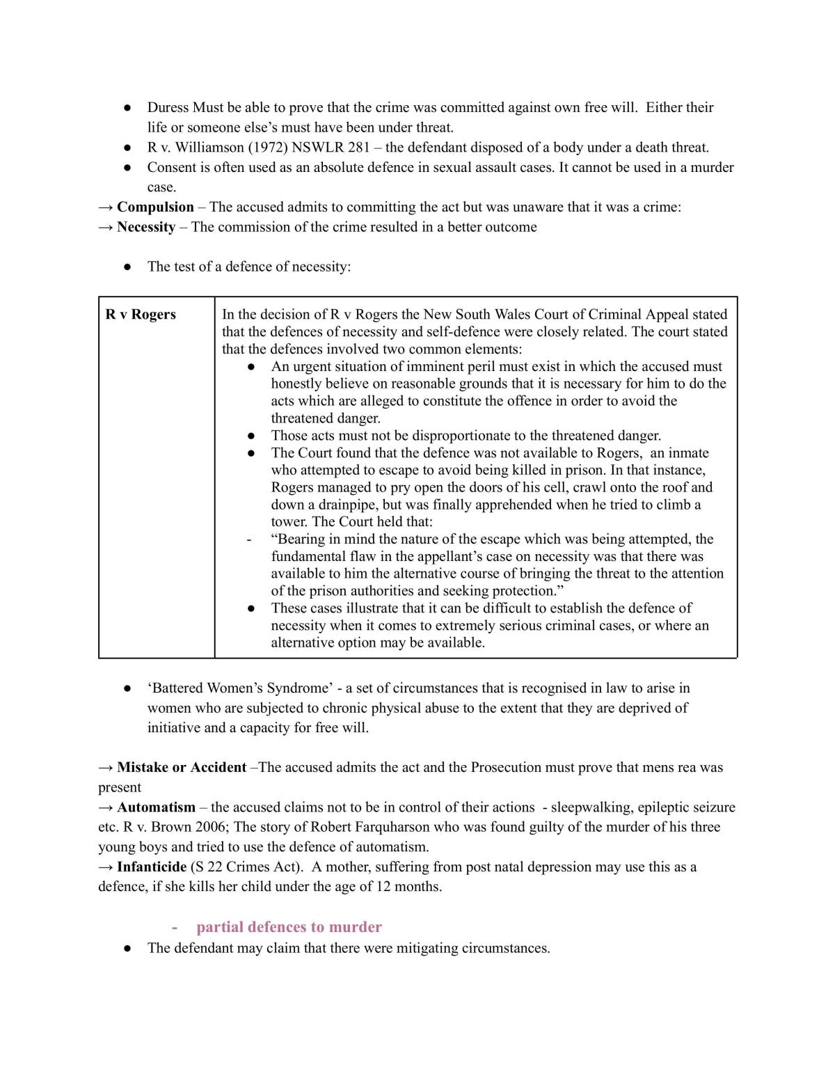 Legal Studies Syllabus Notes - Core Crime - Page 28