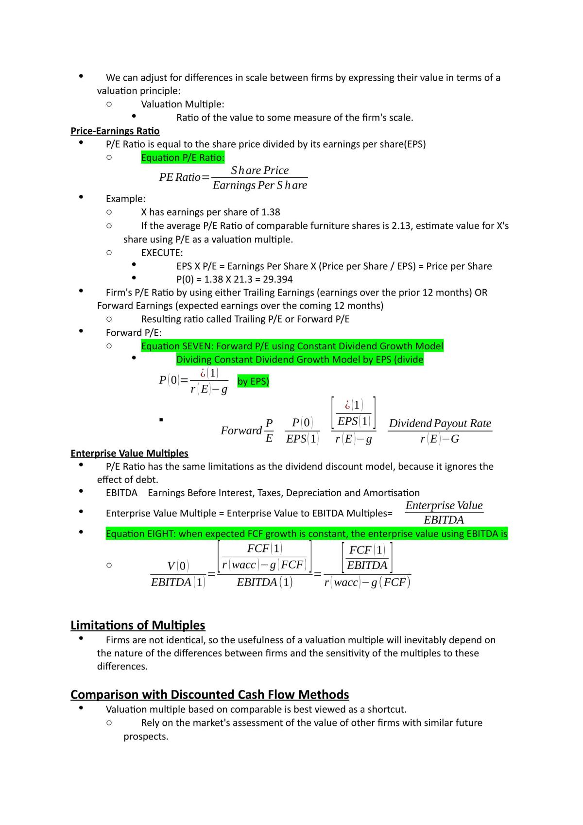 Finance 1B Study Guide - Page 39