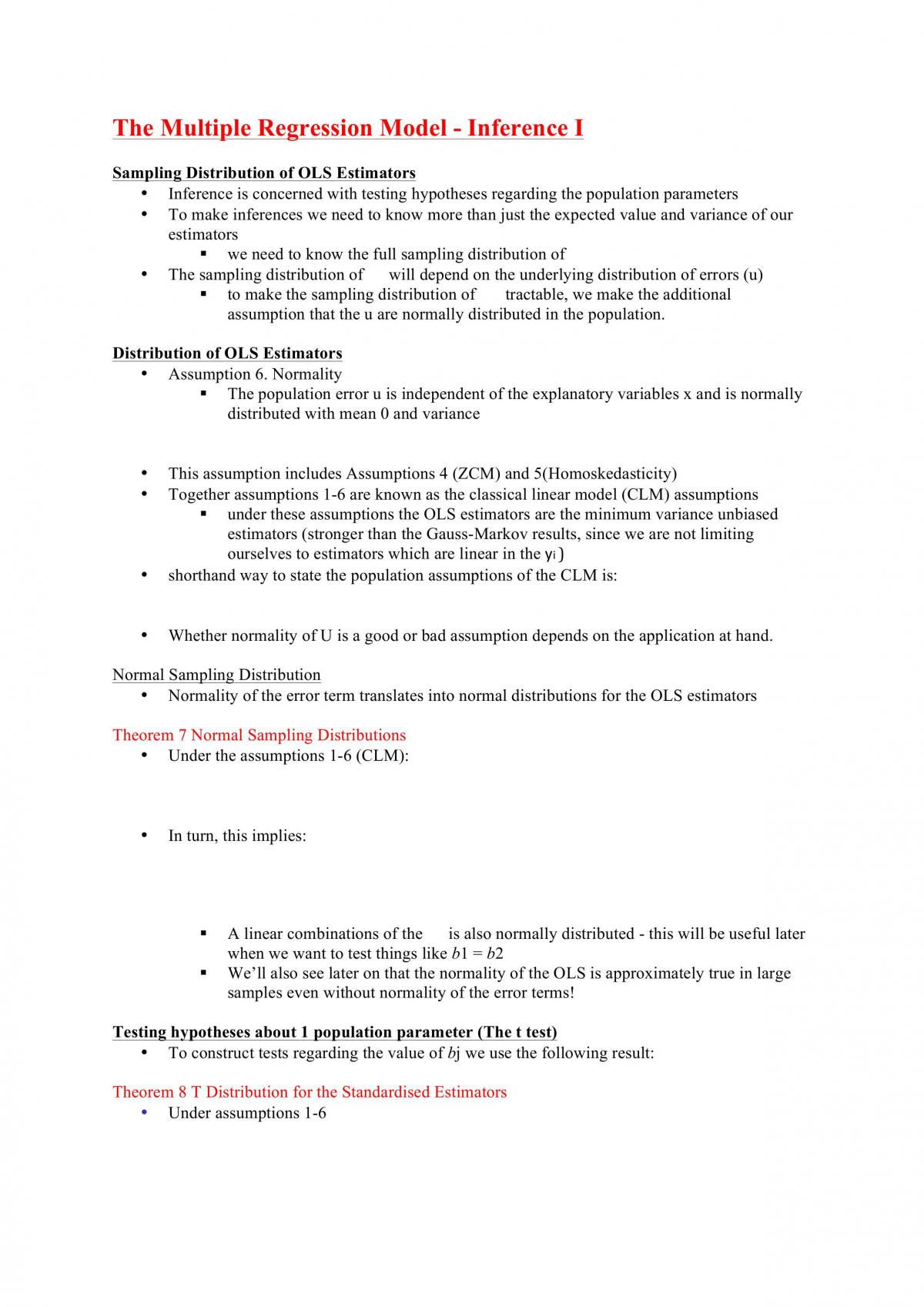 Regression Modelling Complete Course Notes  - Page 12