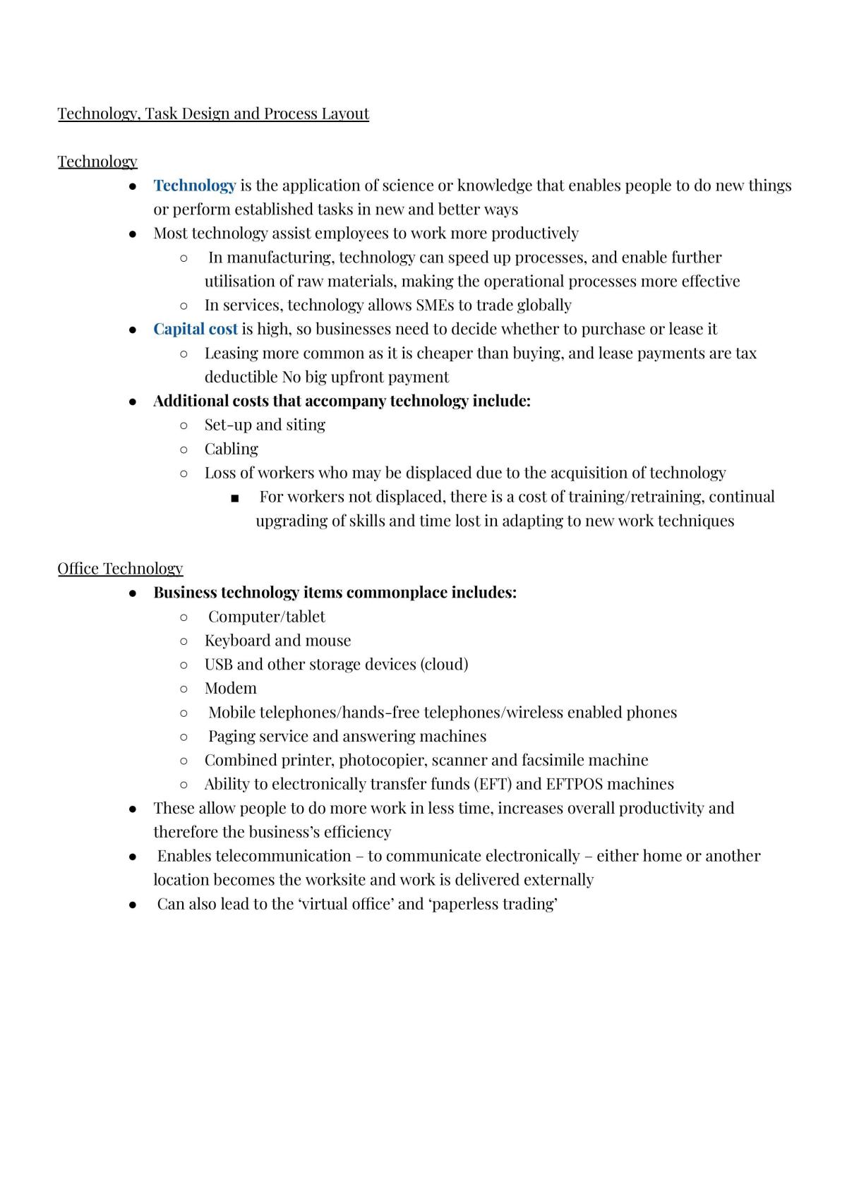 Business Studies Notes Year 12- Operations - Page 19