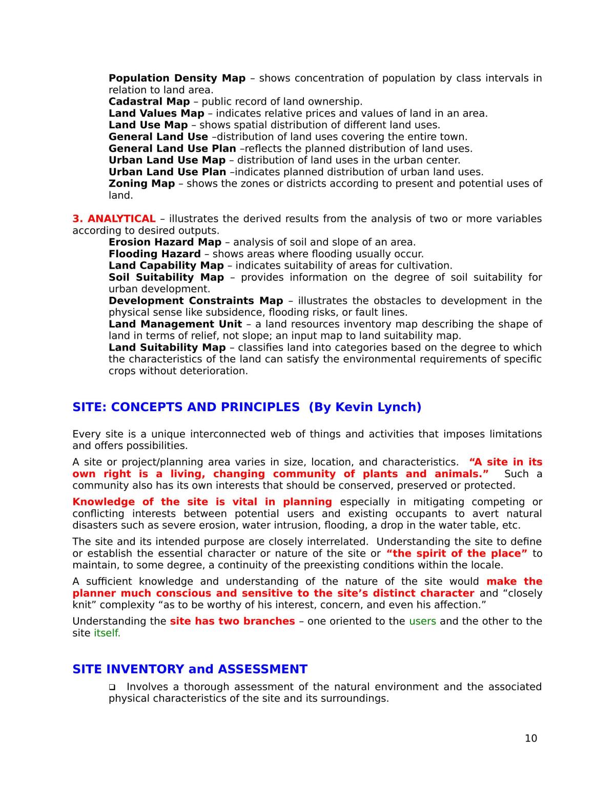 Environmental Planning Notes - Page 10