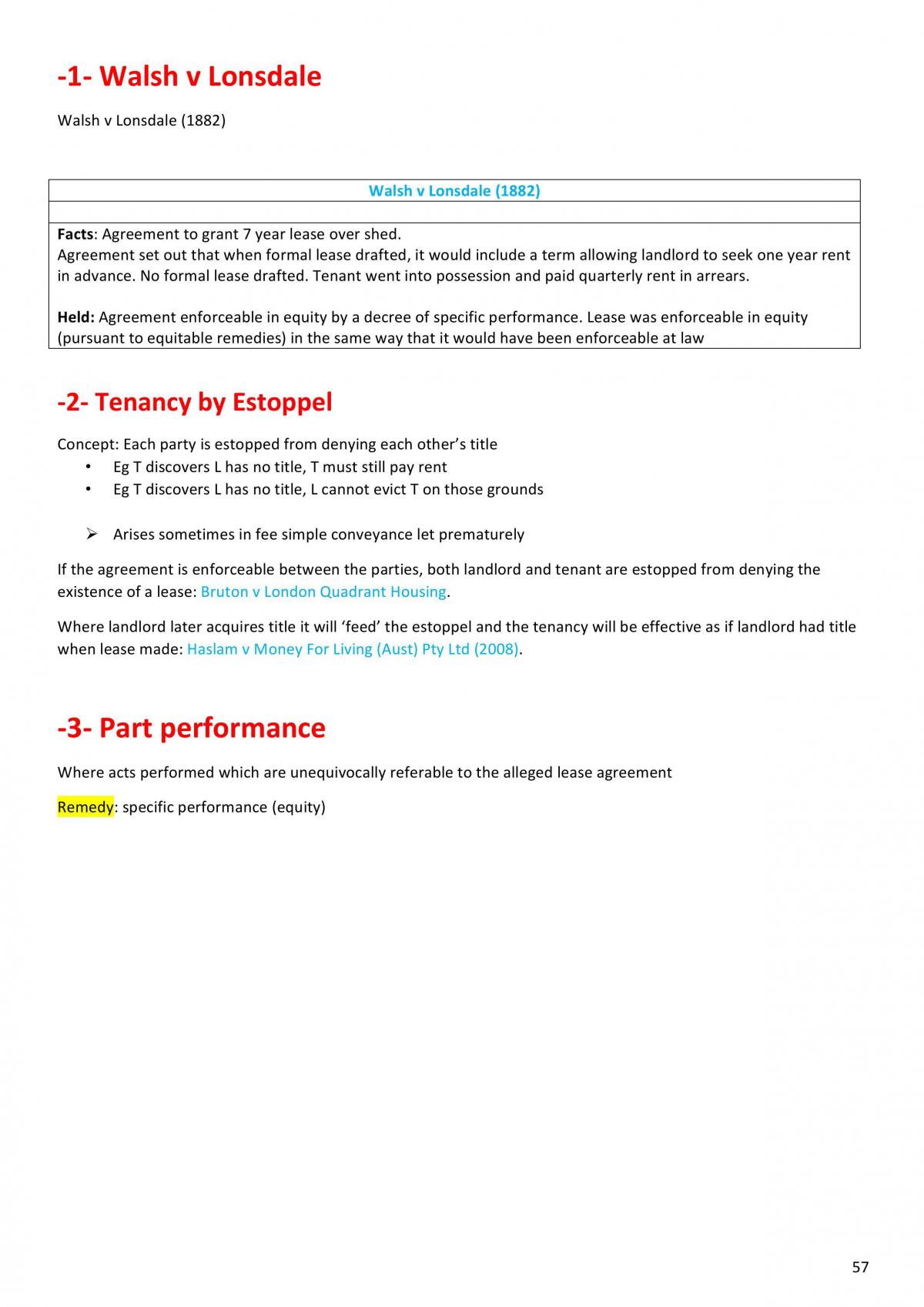 Property Law Notes  - Page 57