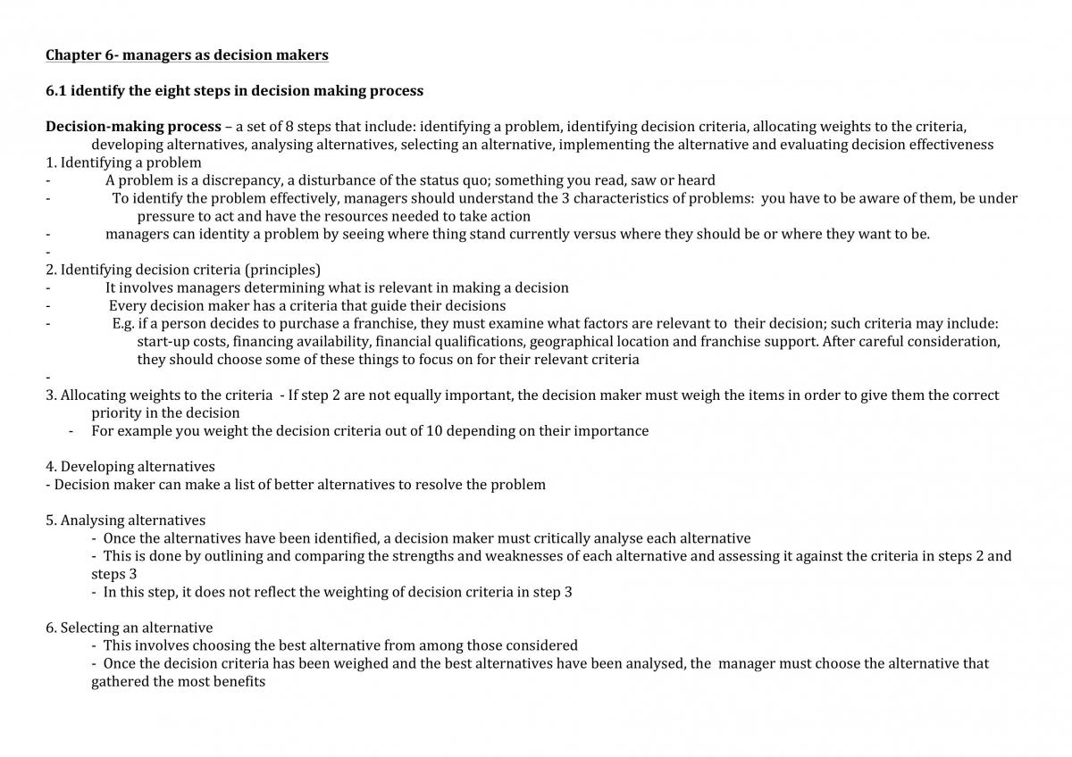 Management Dynamics Full Set of Notes - Page 30
