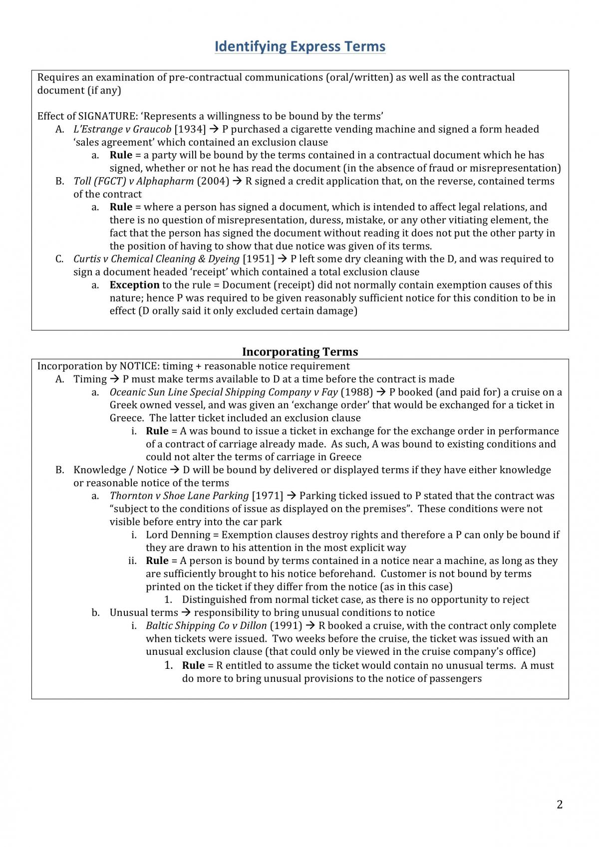 Complete Contracts Exam Notes - Page 2