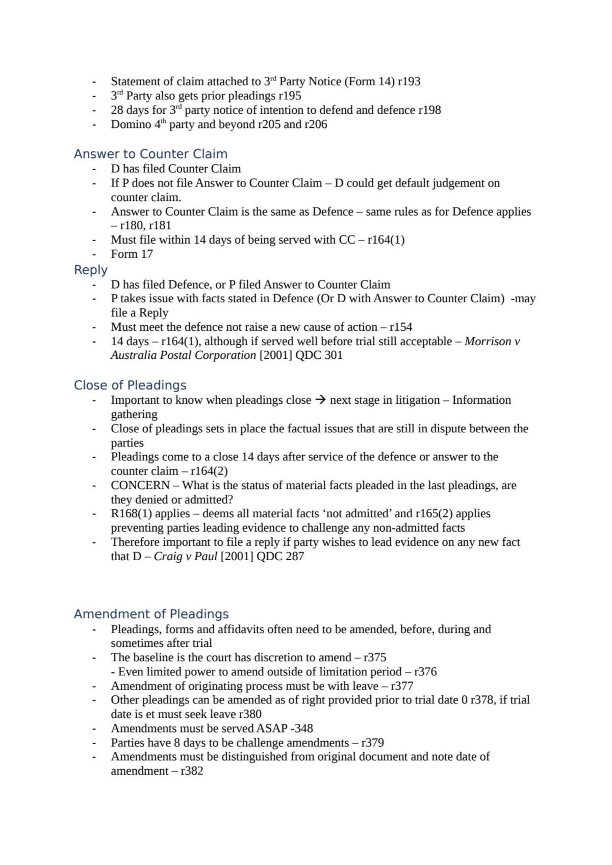 Civil Procedure Notes - Page 22