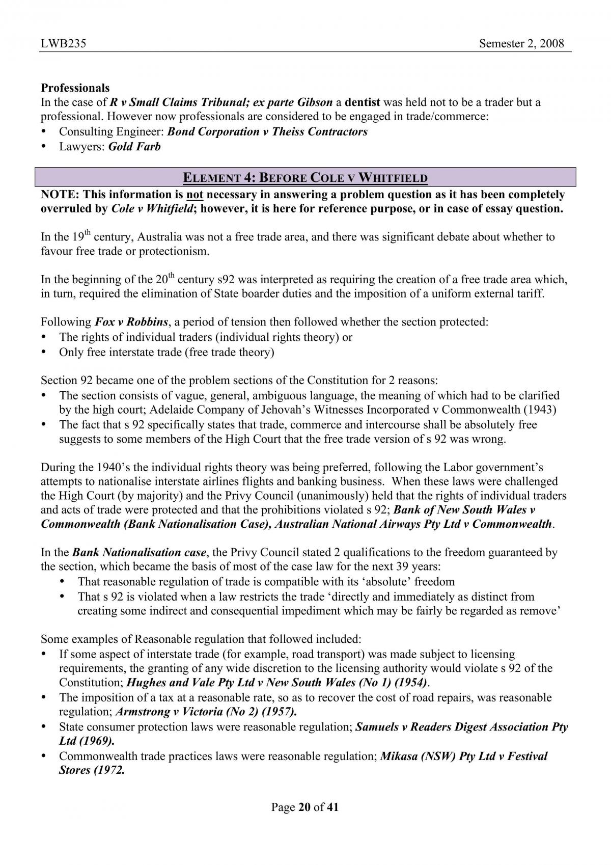 Constitutional Law Notes - Page 20