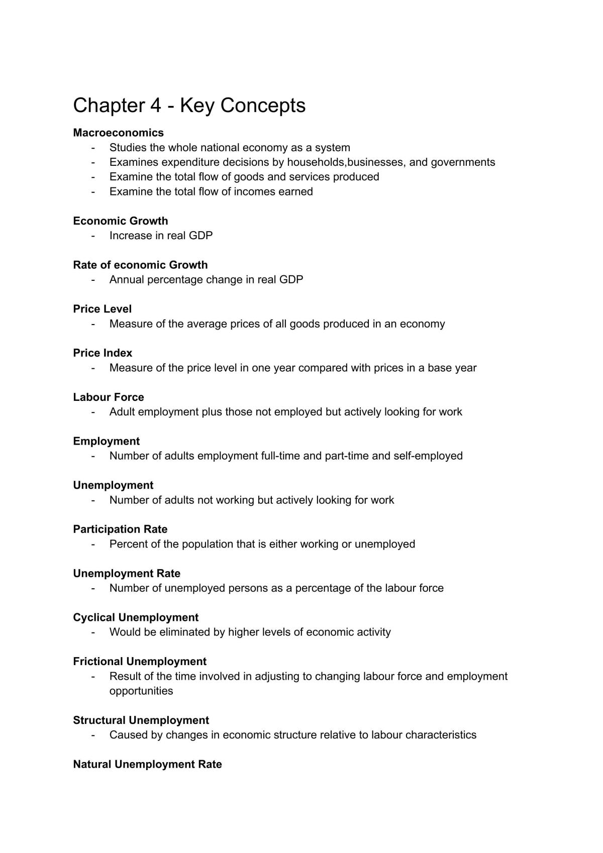 Introduction to Macroeconomics Study Guide - Page 2