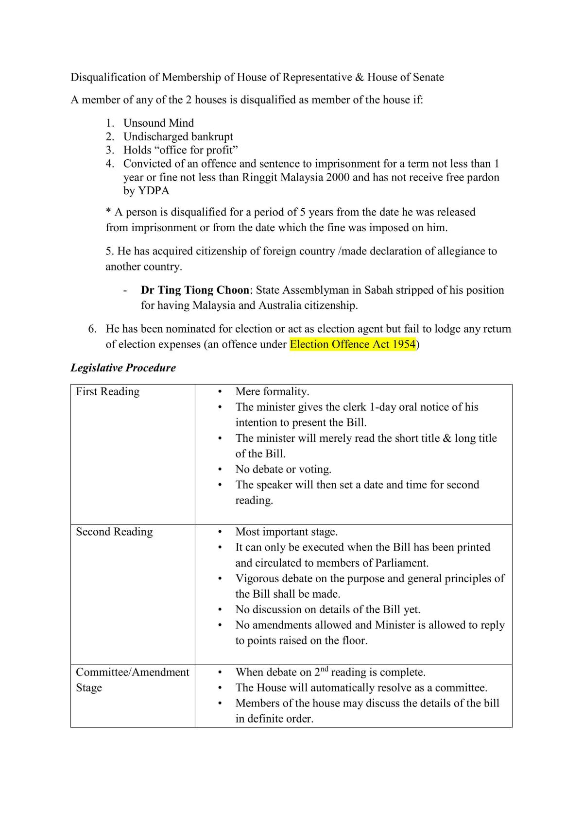 Complete Notes (Introduction to the Constitution of Malaysia) - Page 19