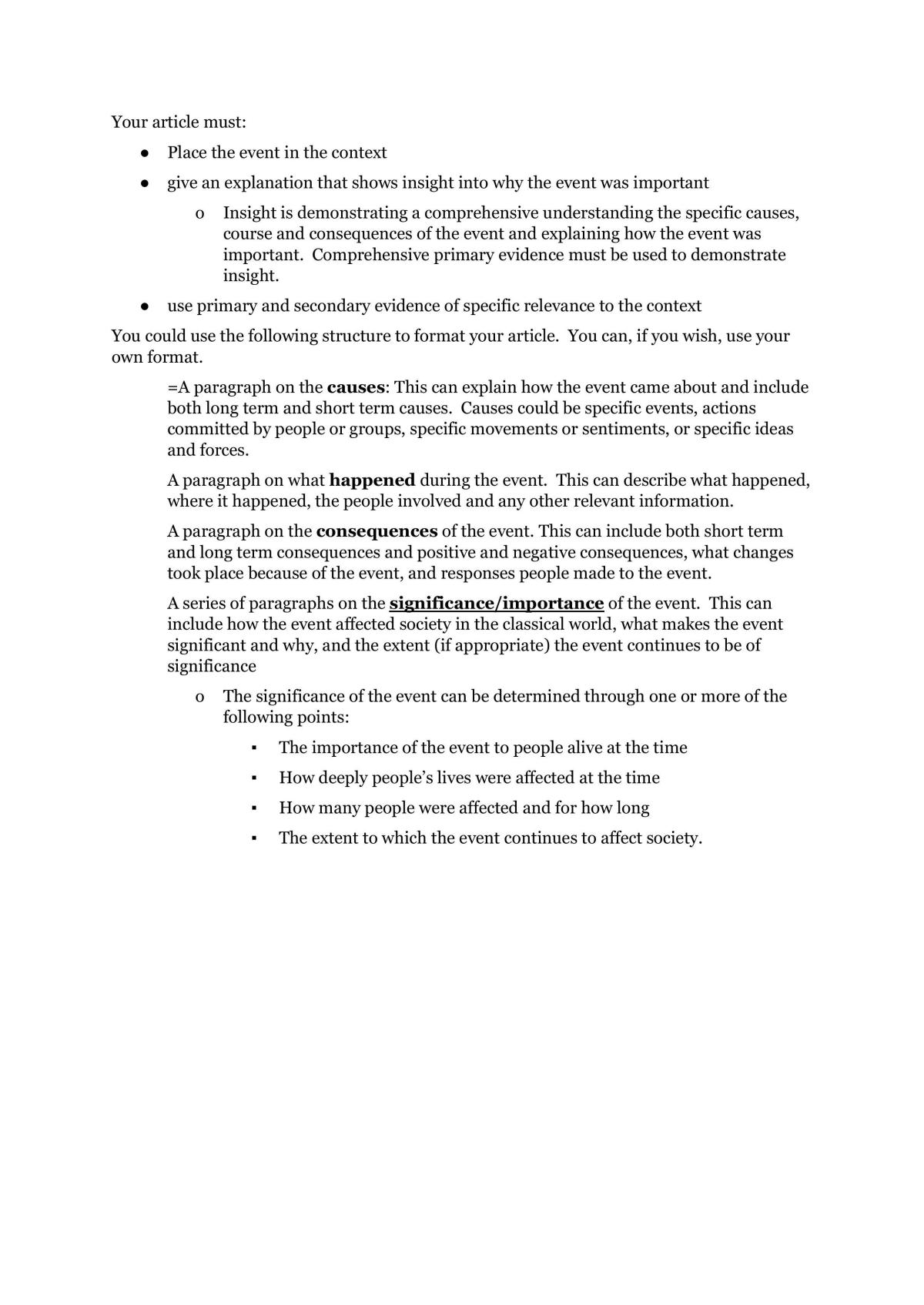 Achievement Standard Classical Studies 91202 (v3): Demonstrate understanding of a significant event in the classical world Resource reference: Classical Studies 2.3 Resource title: Meddlings in the Me - Page 2