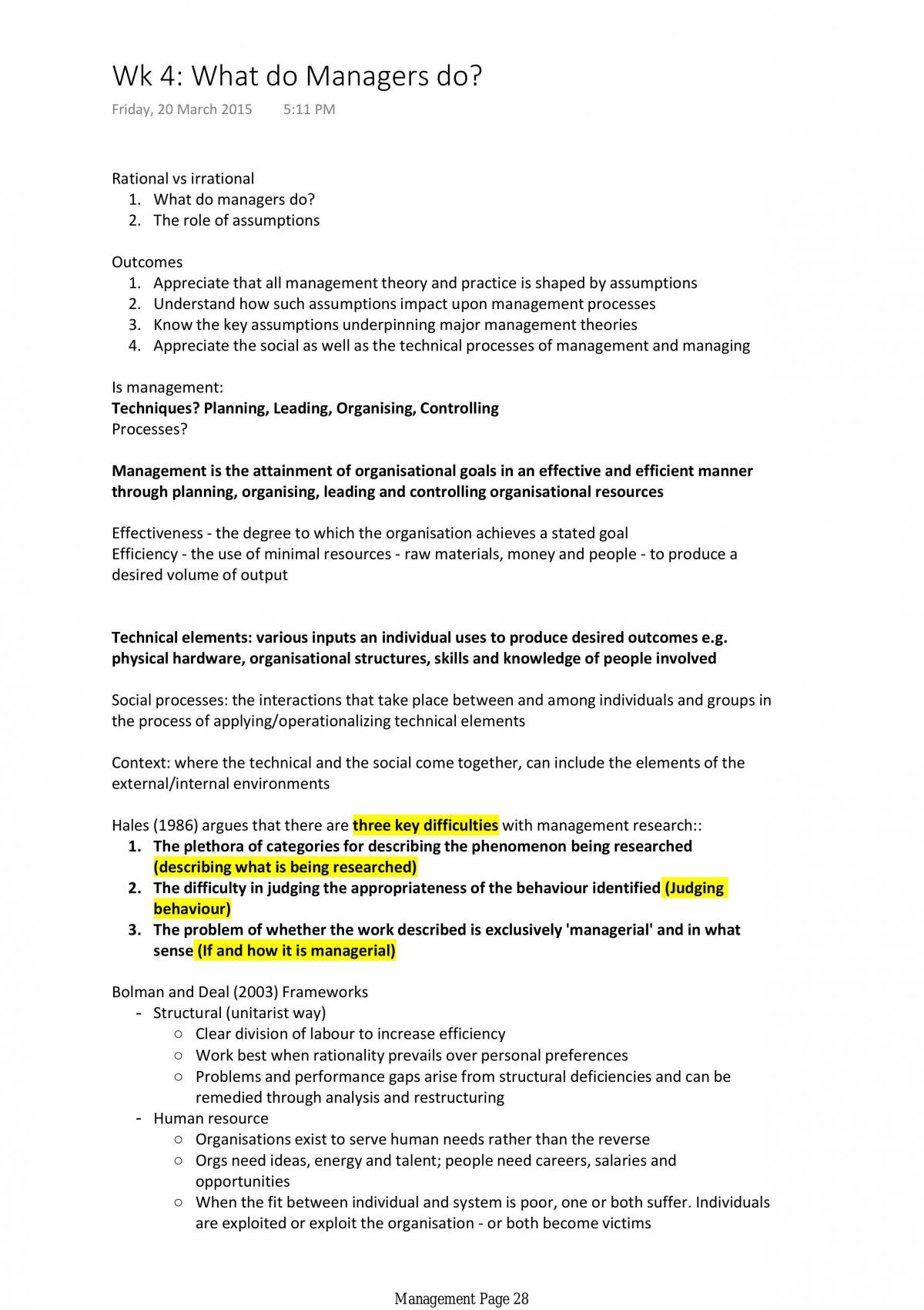 Management Study Notes - Page 28
