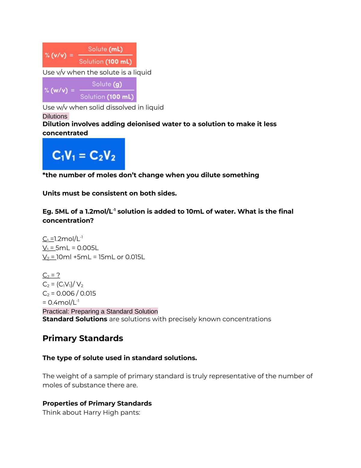 Chemistry Preliminary Study Notes - Page 36