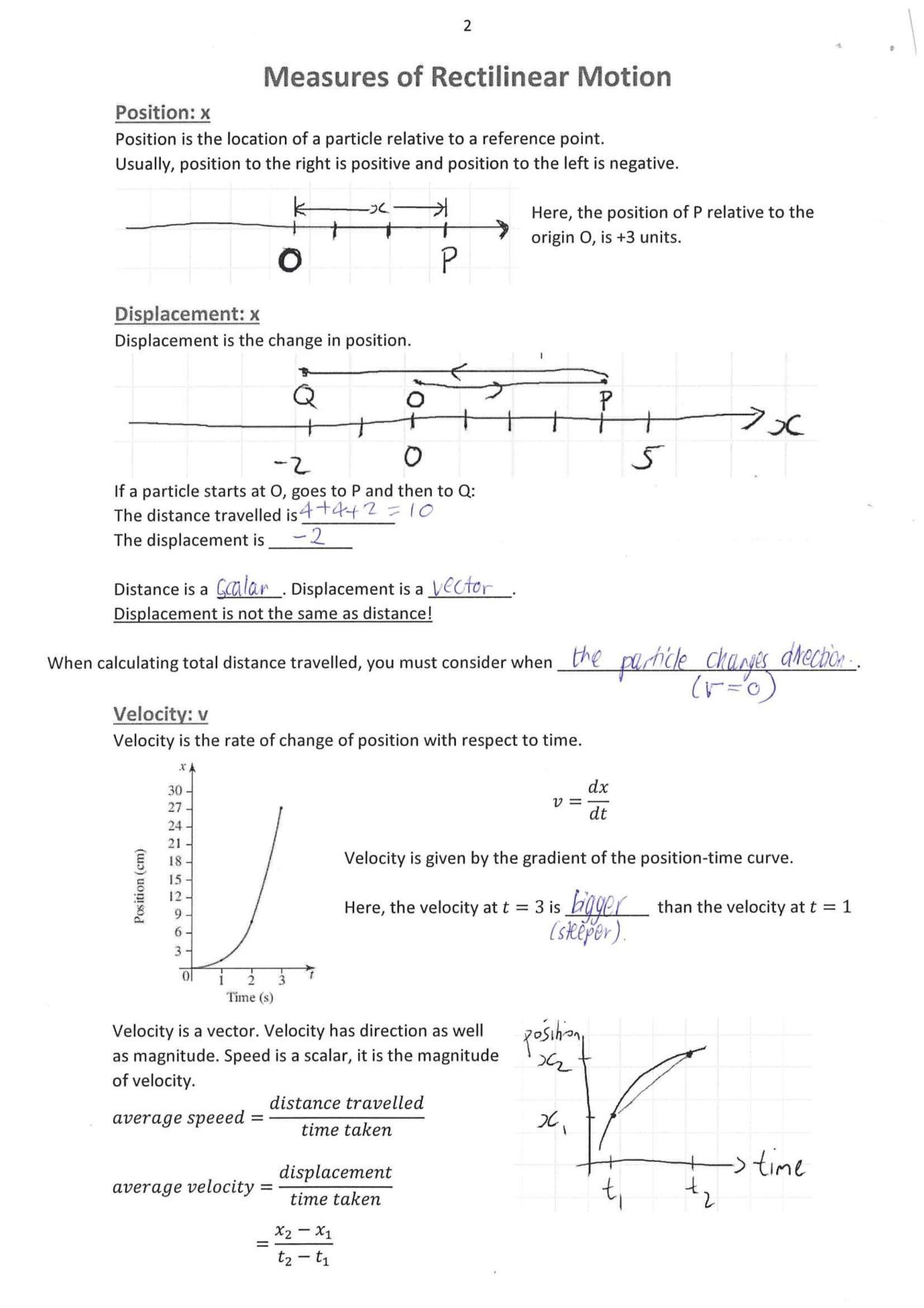 Kinematics - Page 2