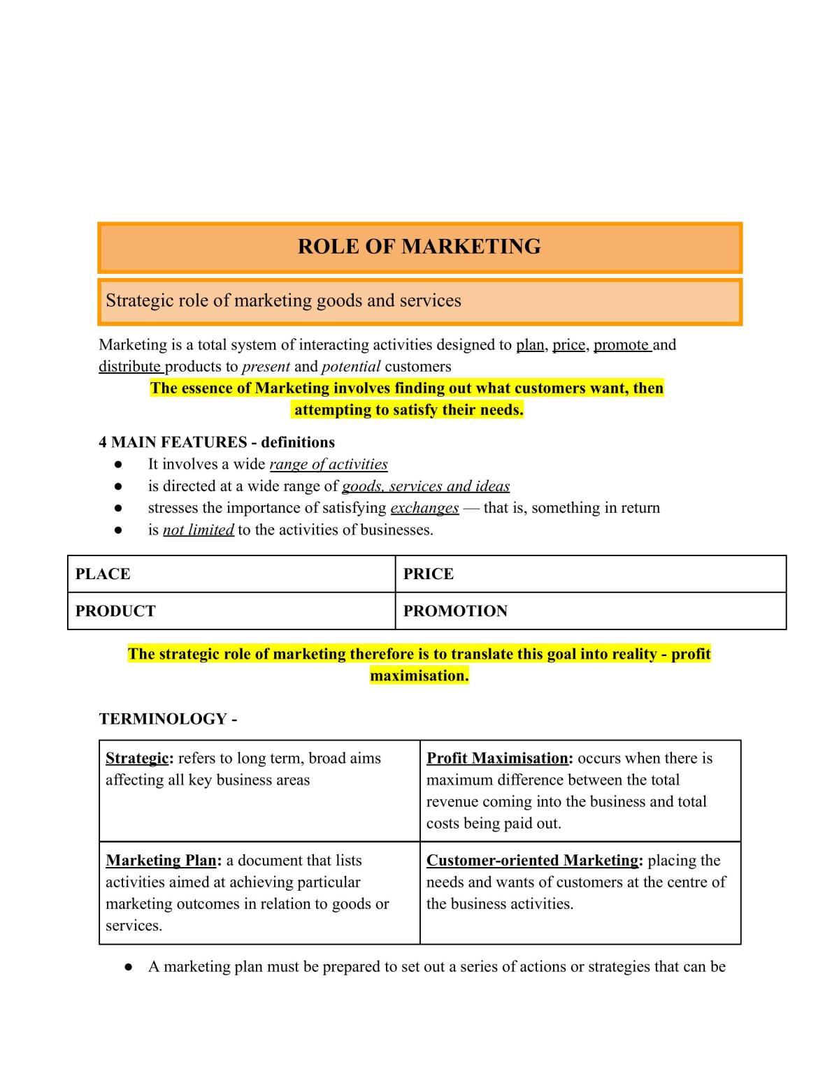 Study Notes Hsc Business Studies - Page 2