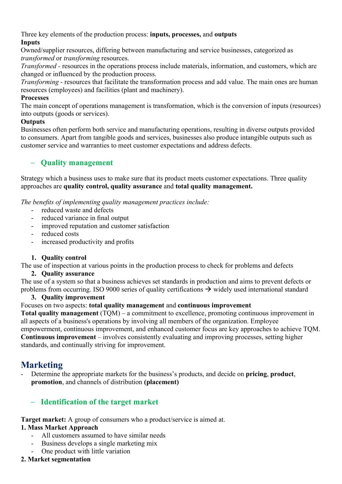 Business studies preliminary notes - concise + summarised - Page 13