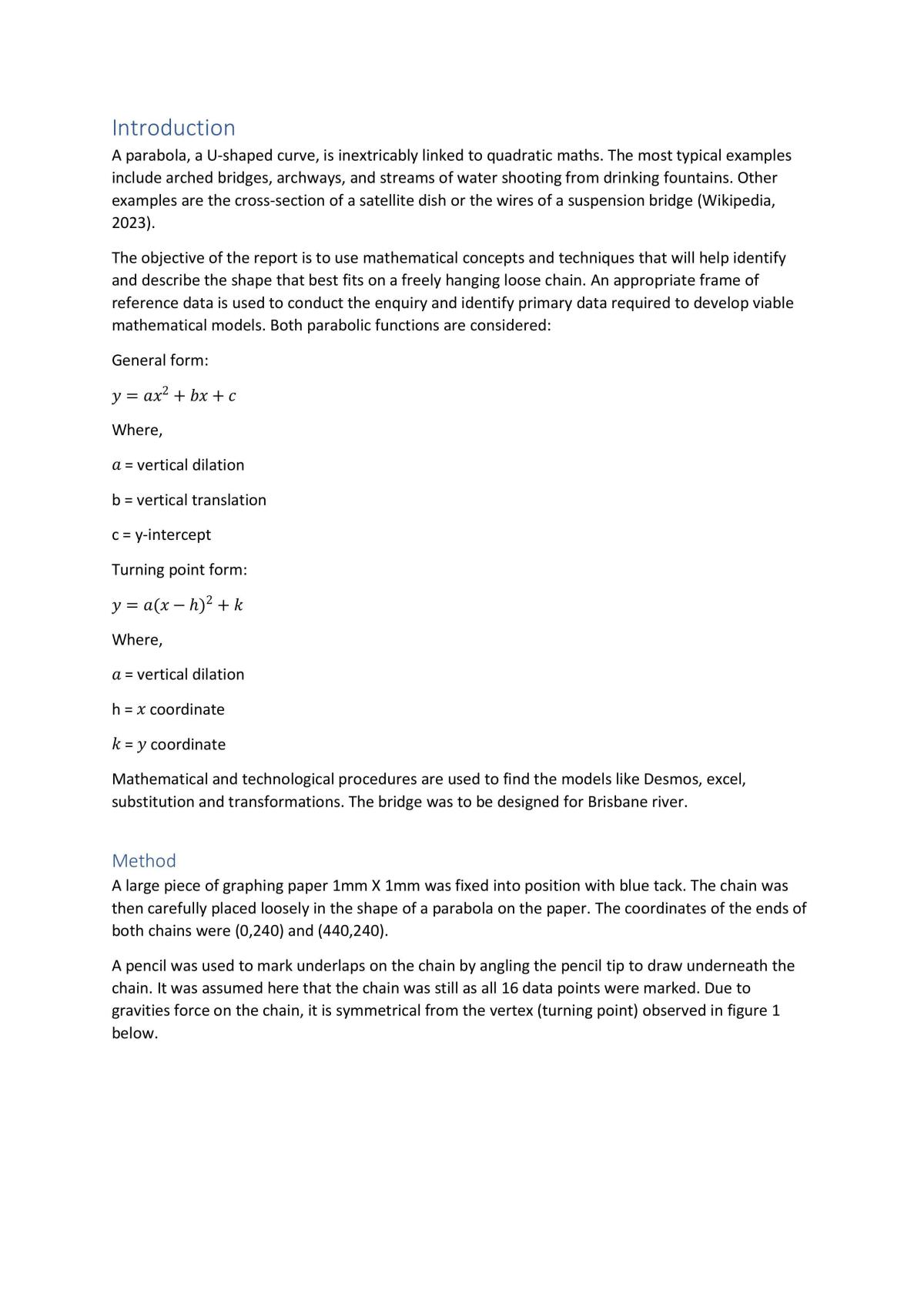 Mathematical modeling of Quadratics - Page 2