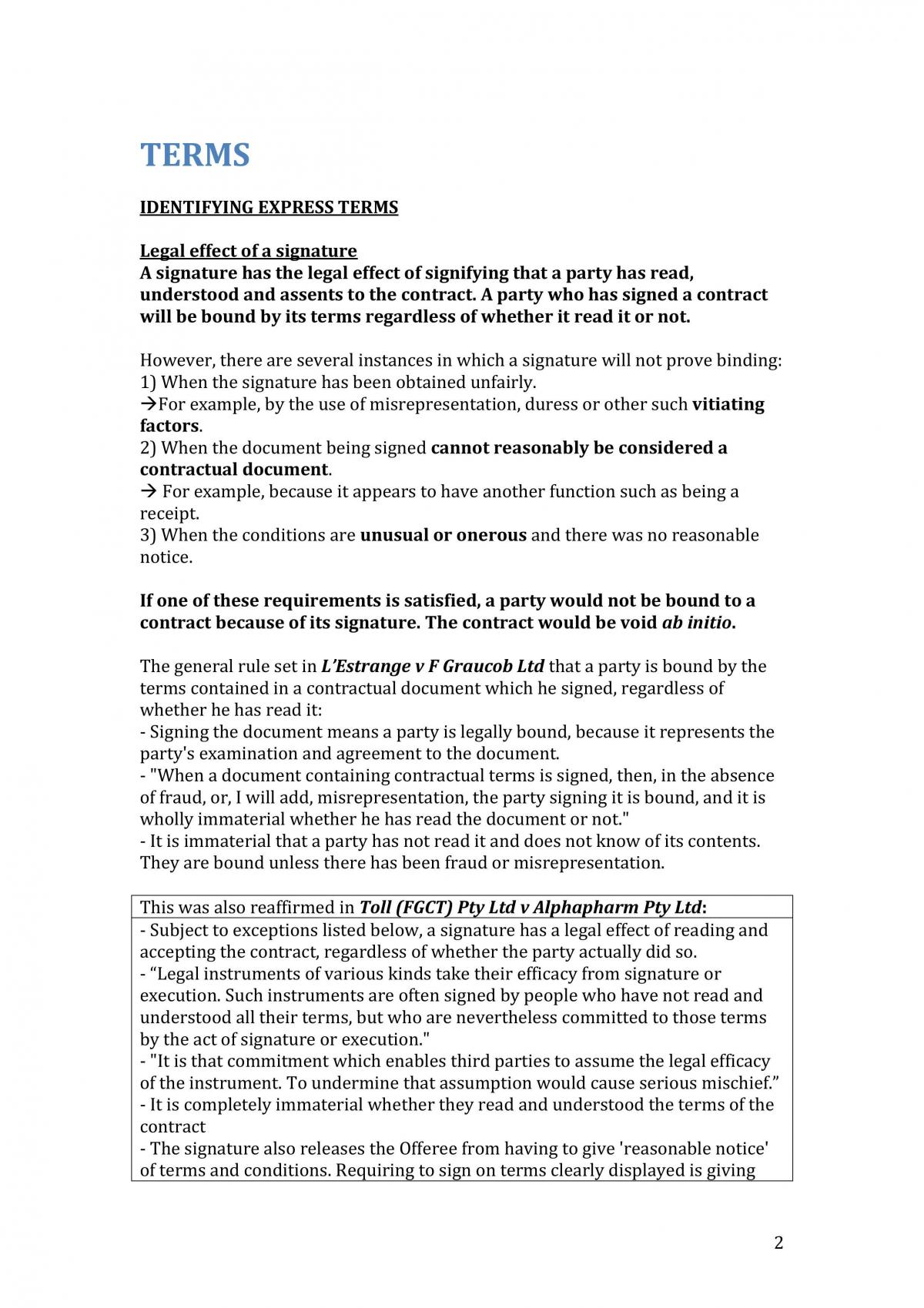 Complete Contracts Notes on Terms - Page 2