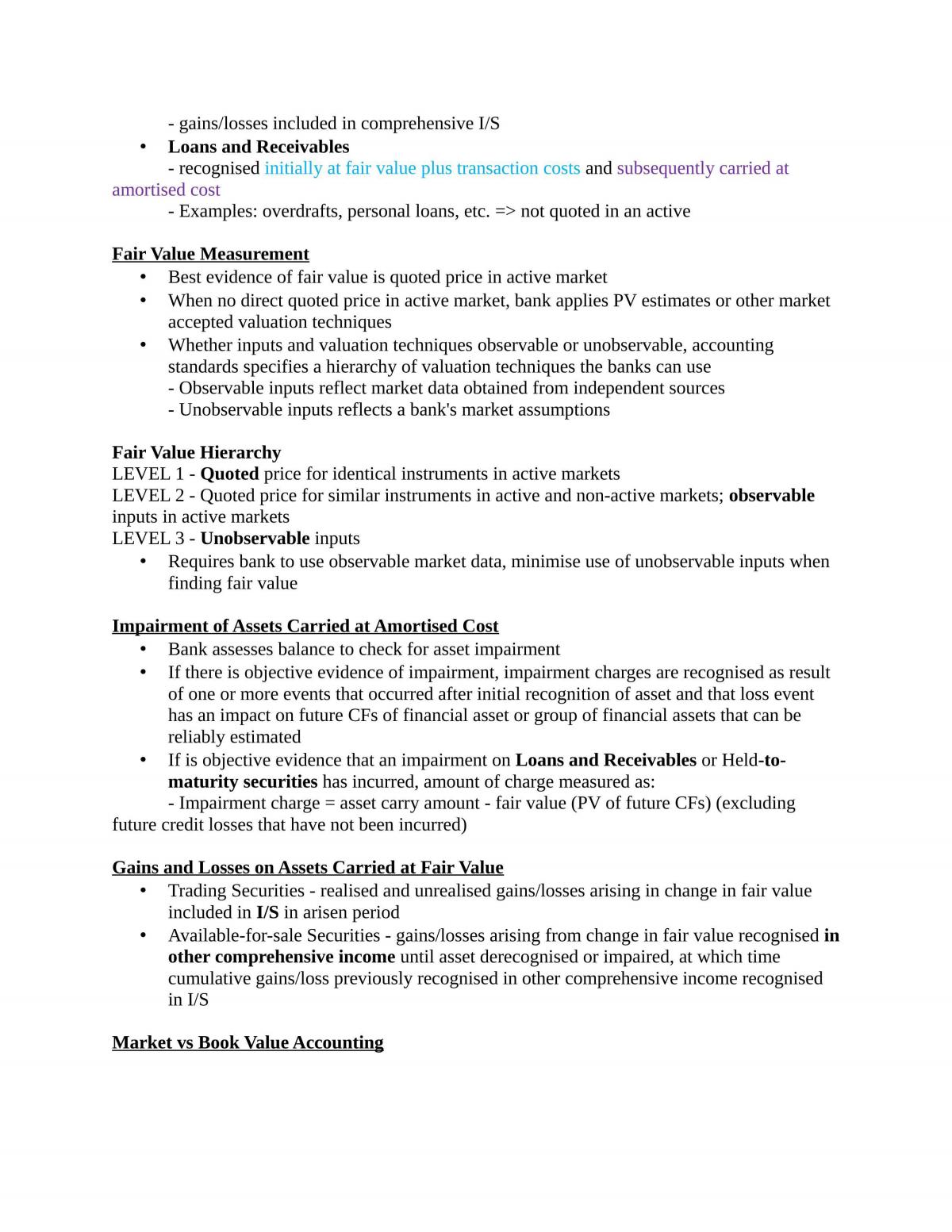 FINS3630 Study Notes (Incomplete) - Page 12