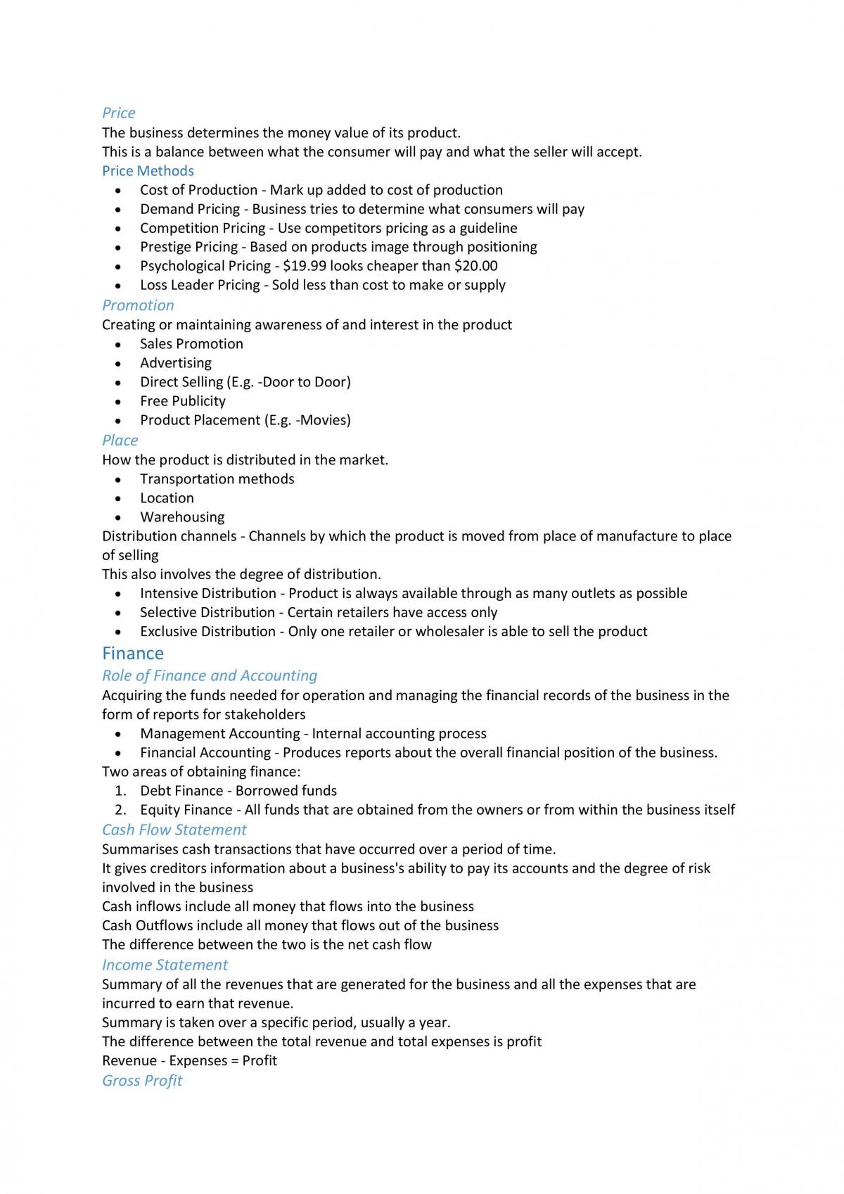 Preliminary Business Notes - Page 10
