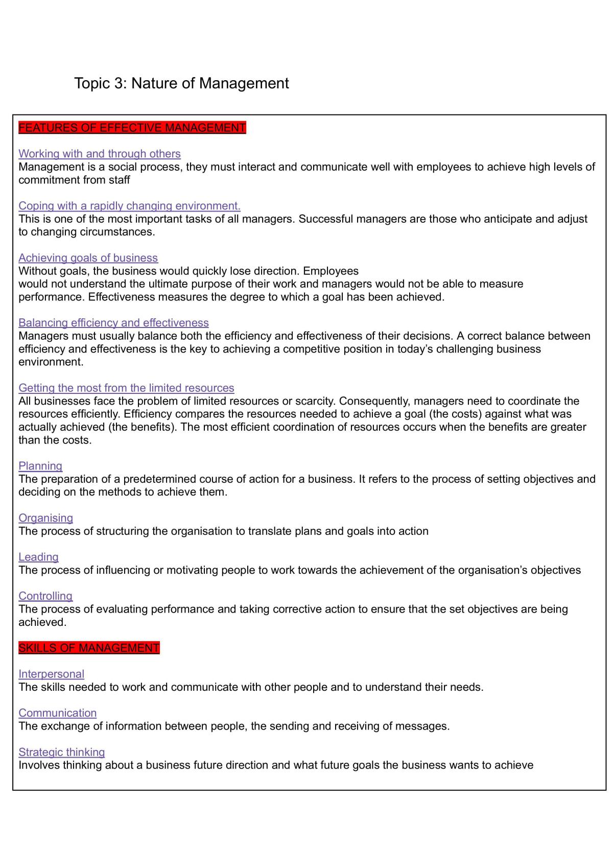 Preliminary Study Notes for Business Studies  - Page 10