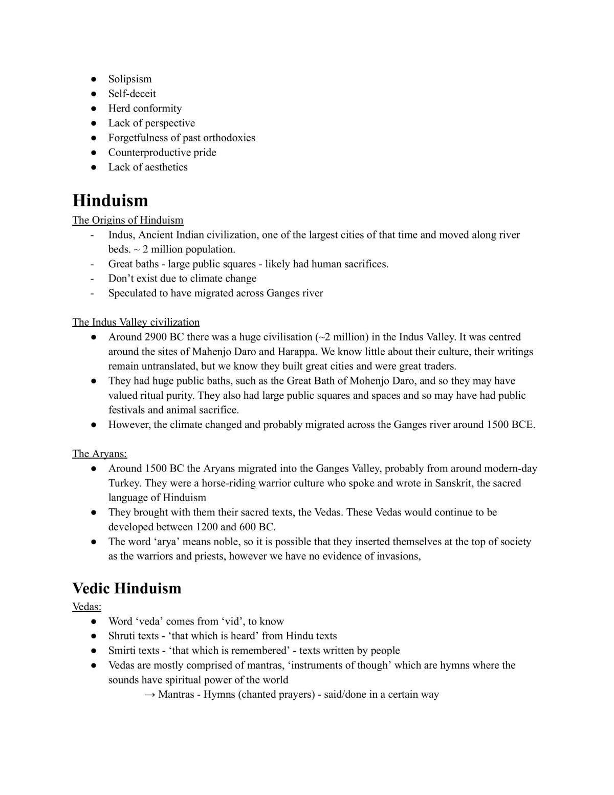 Studies of Religion 1 and 2 Unit Preliminary Exam Notes - Hinduism, Buddhism, Islam, Pre 1945 Australian, Ancient Religions, Nature of Religion, World Religion - Page 8