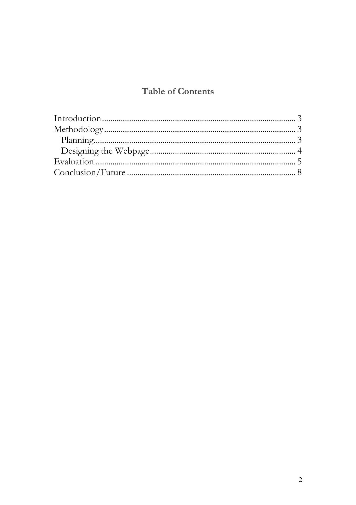 Investigation - How to Design a Website A+ Example  - Page 2