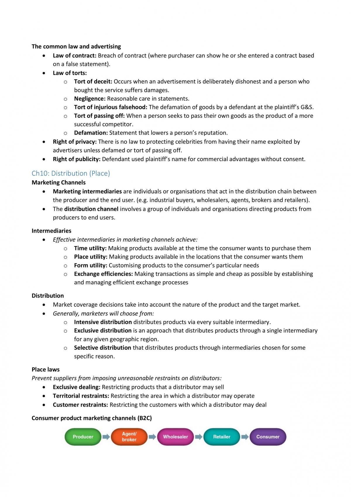 Marketing Foundations Final Notes (Part 2) - Page 15