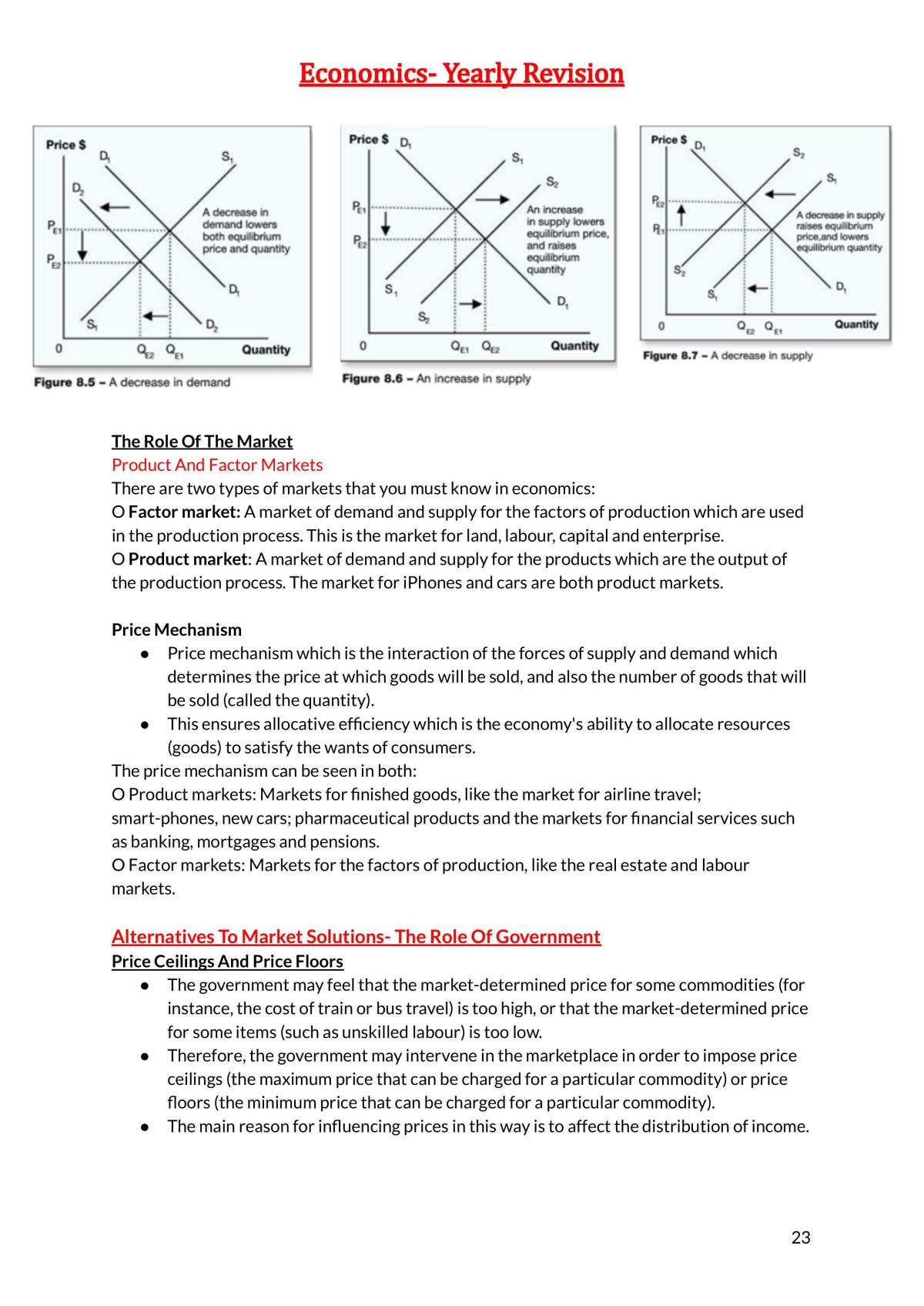 Preliminary Economics Complete Study Notes Summarised - Page 23