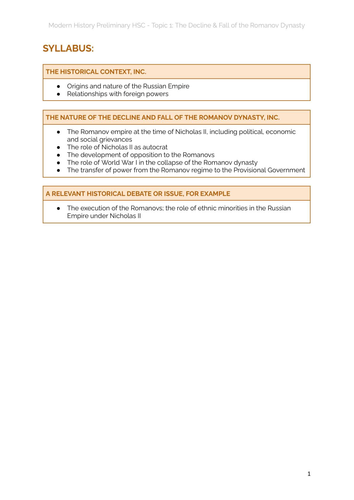 Yr11 - The Decline & fall of the Romanov Dynasty Notes - Page 2