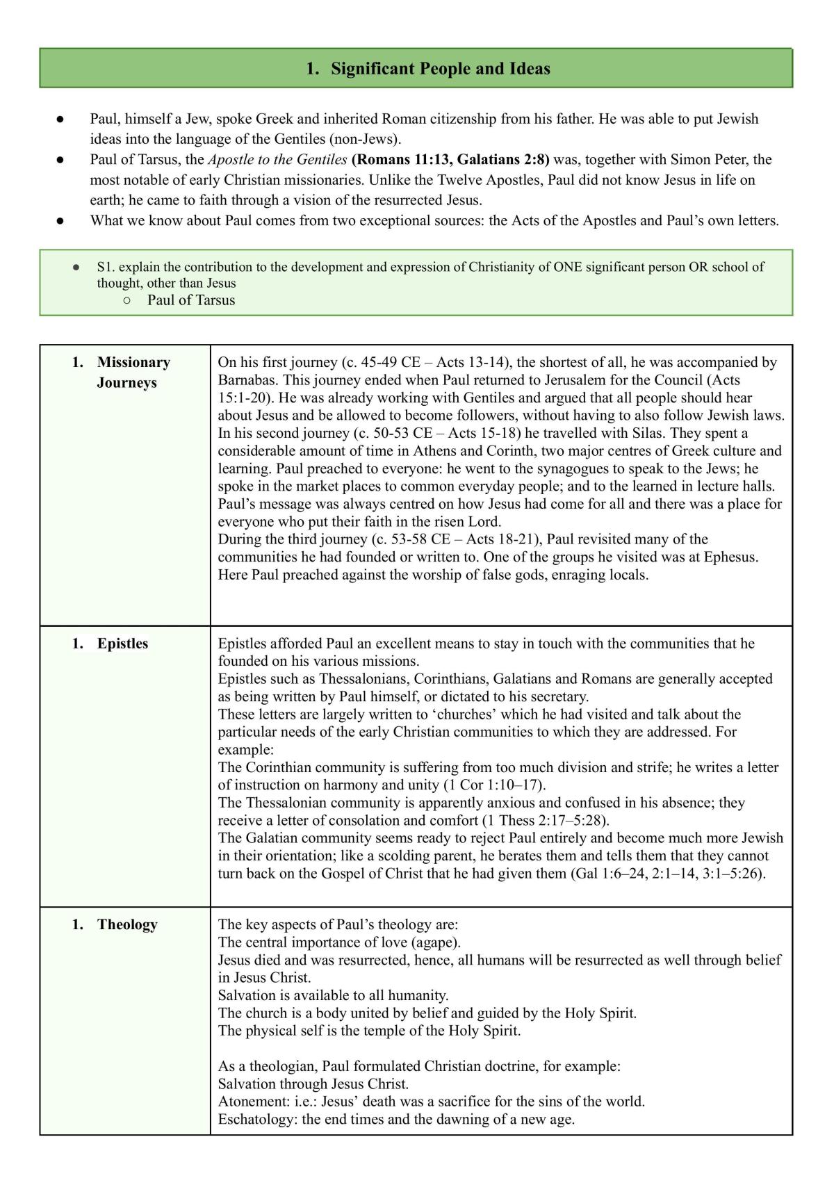Christianity depth study - Notes - Page 2