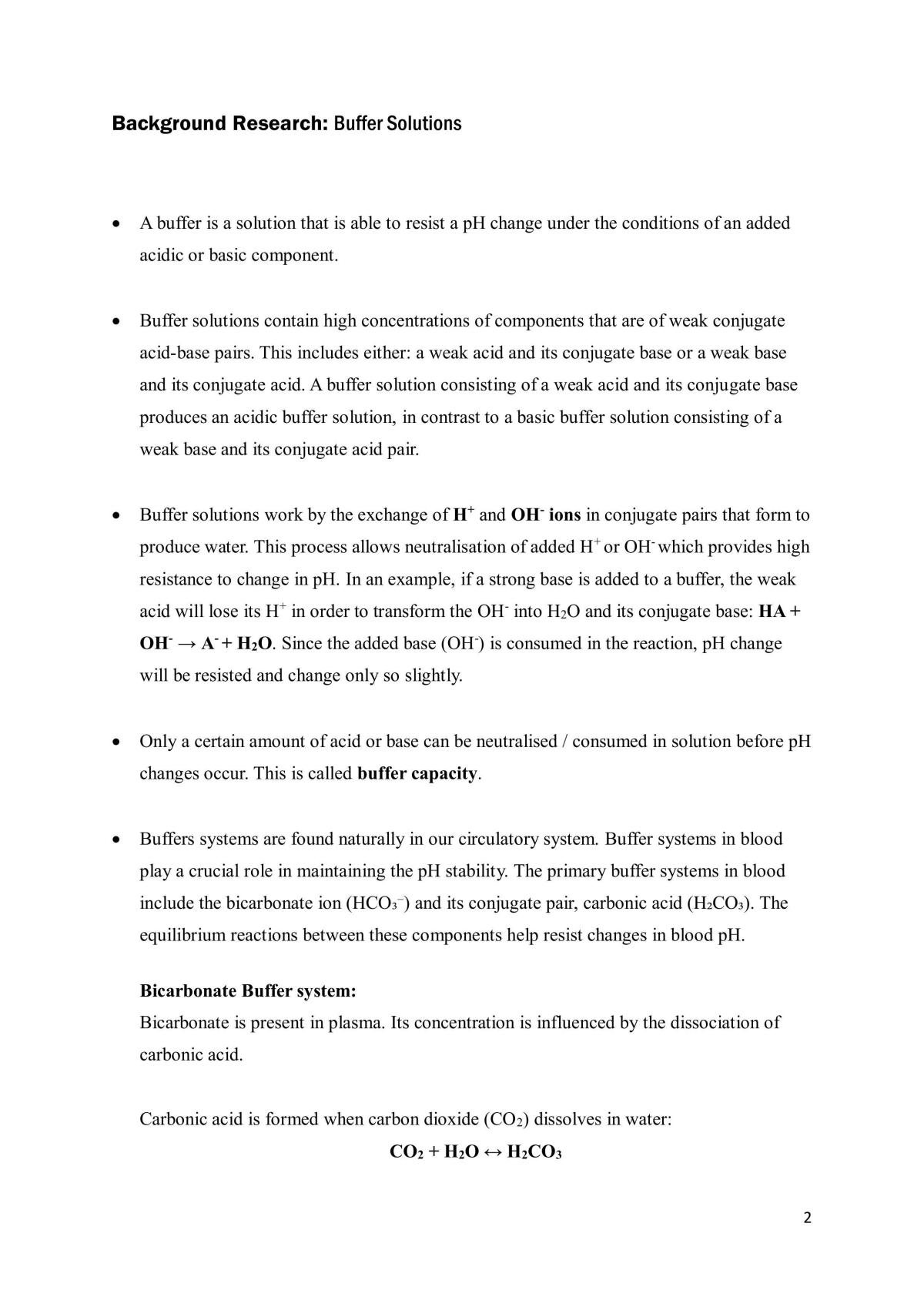 Buffer solutions report - Page 2