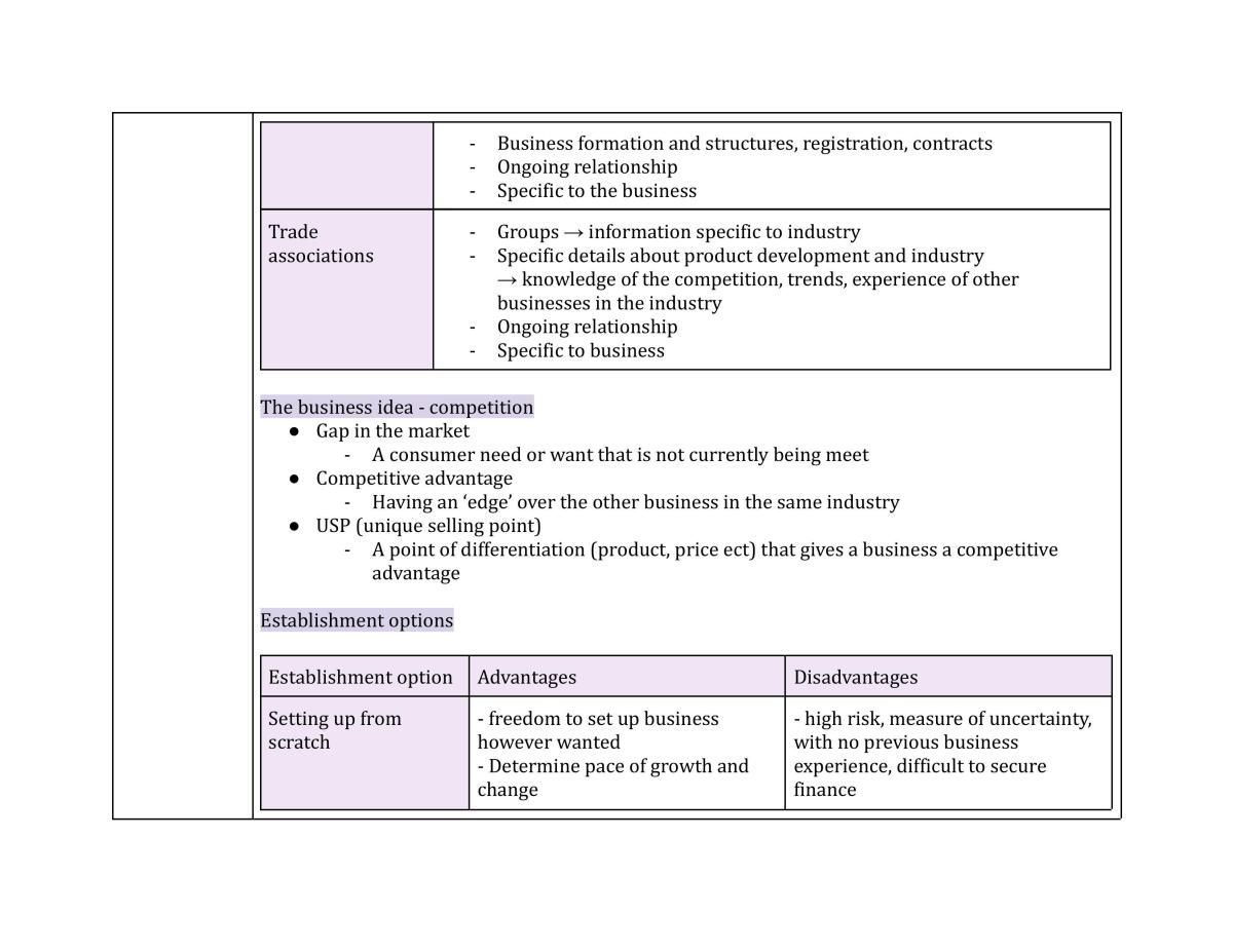 Topic 1 business studies notes  - Page 12