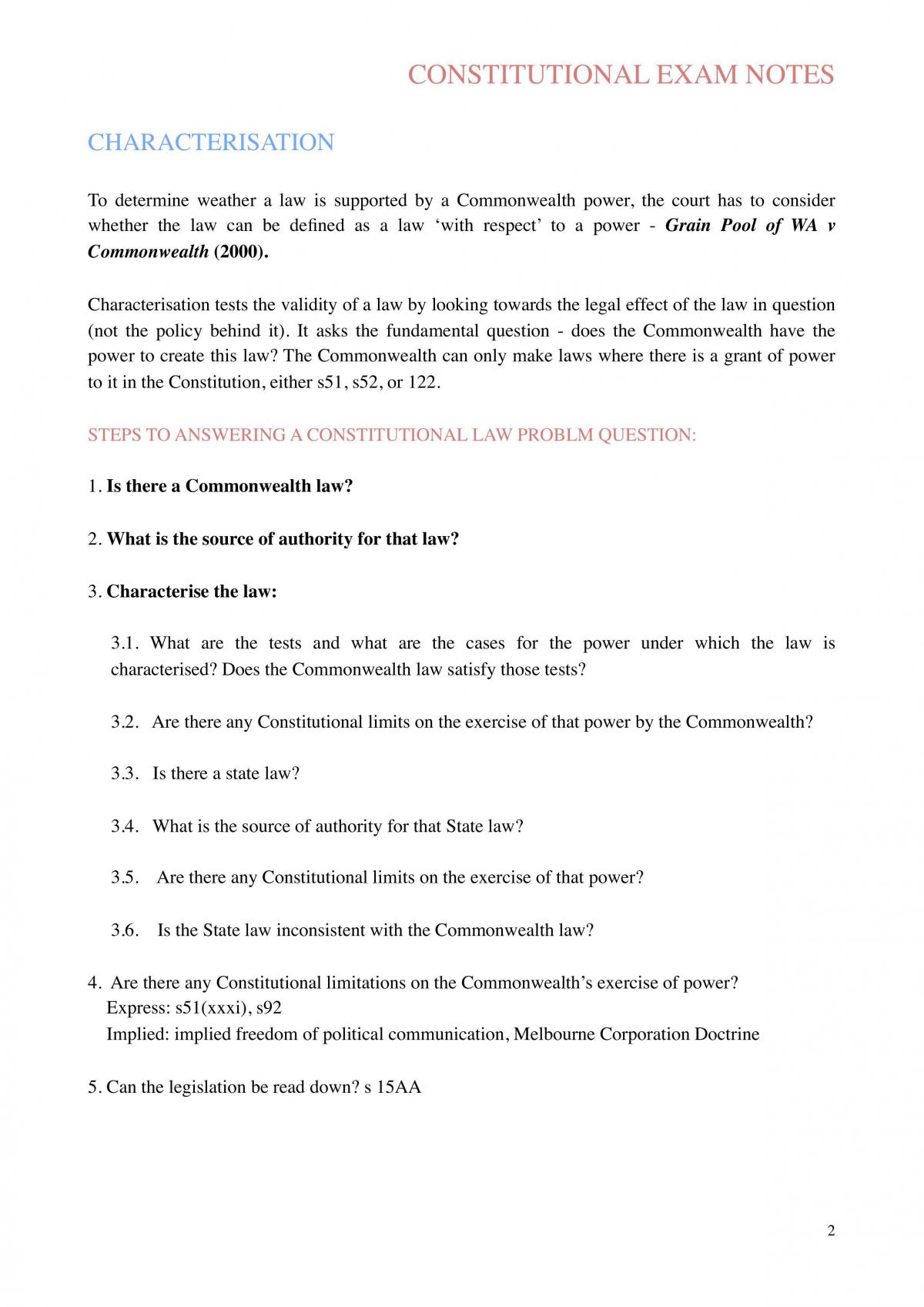 Final Constitutional Law Notes - Page 2