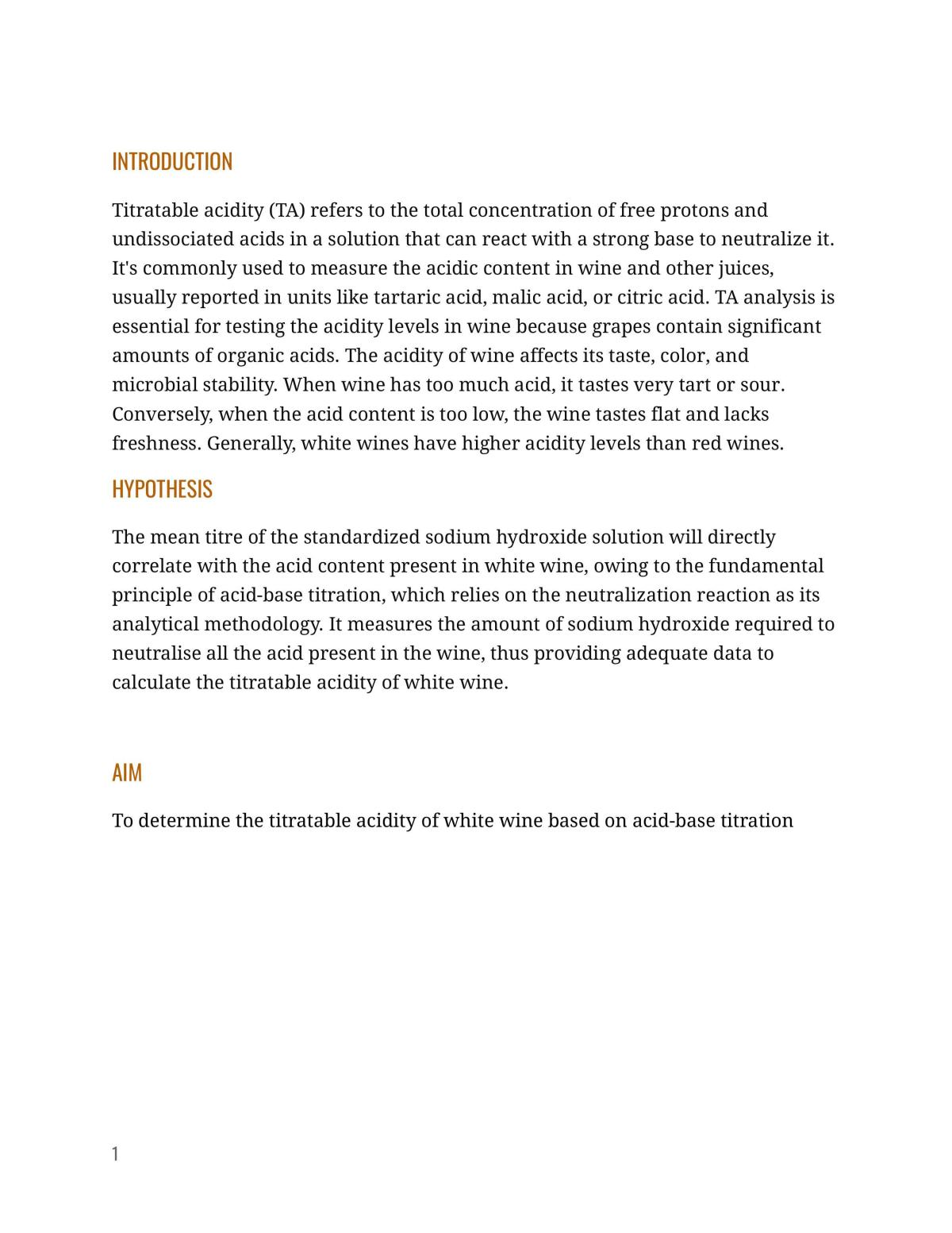 Titratable Acidity of White Wine  - Page 2
