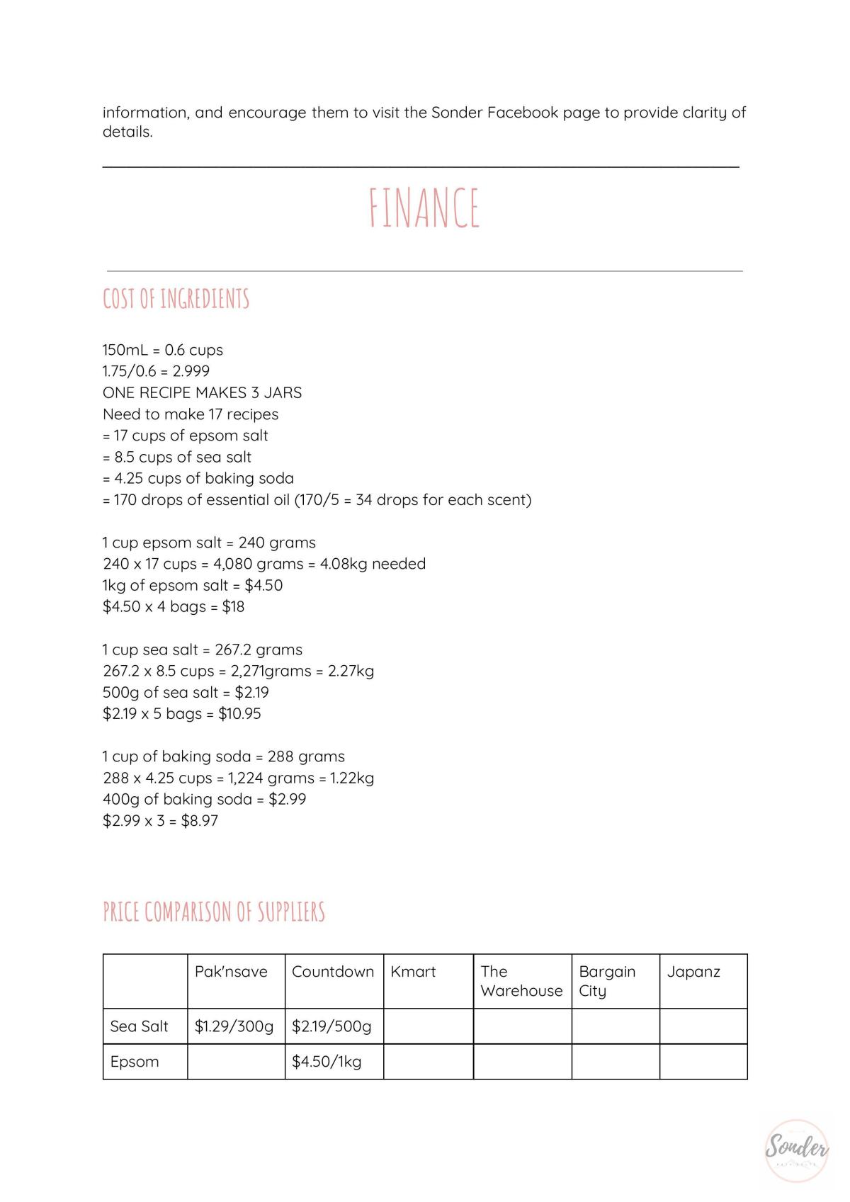 Example of a Business Plan - Page 21