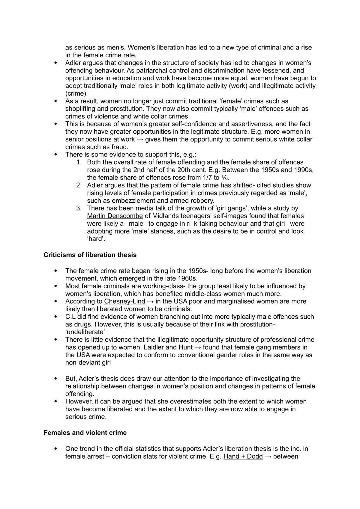 Crime and Deviance Full Notes - Page 34