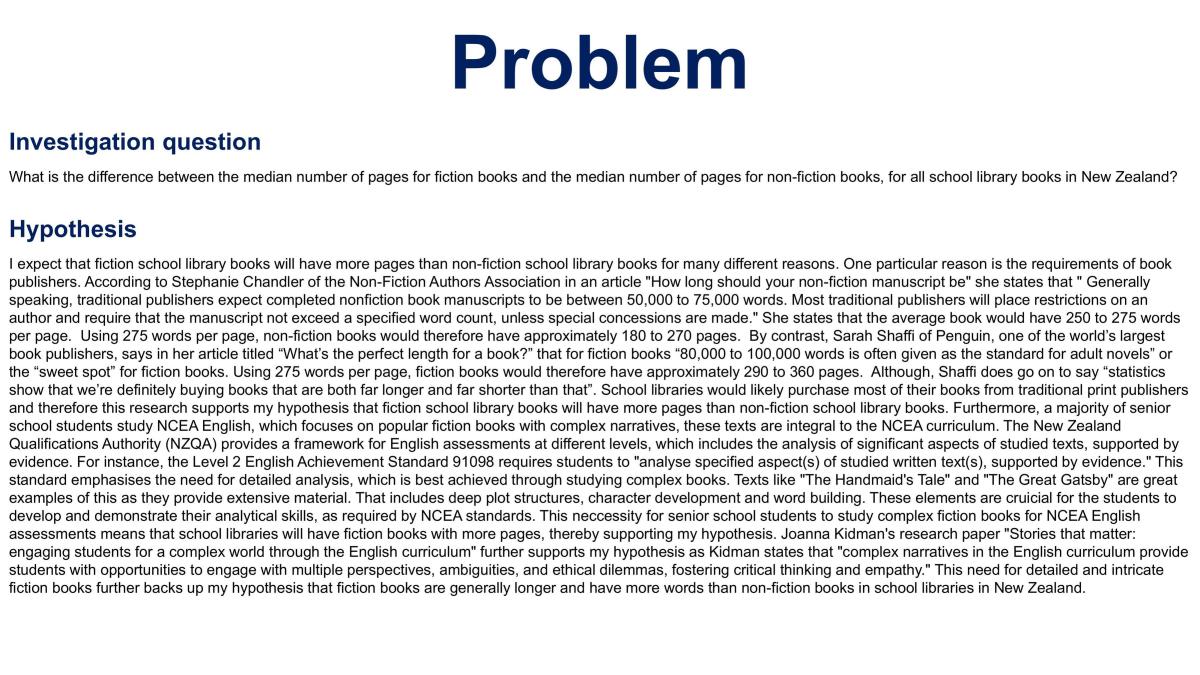 Inference 3.1 Statistics Internal - EXCELLENCE - Page 2