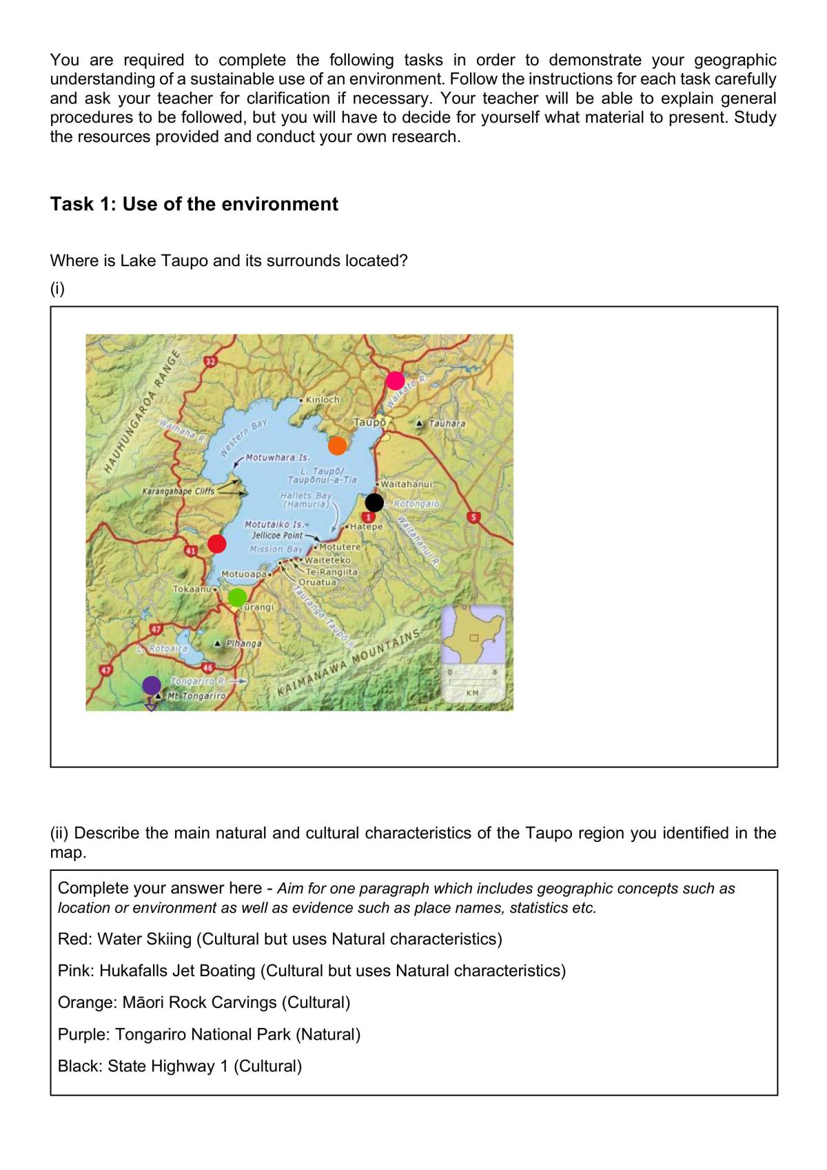 Demonstrate geographic understanding of the sustainable use of an environment - Page 2