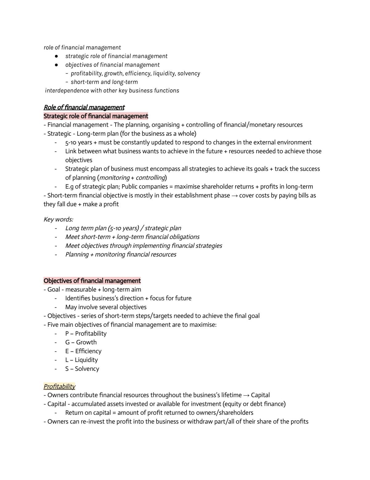 Business notes  - Page 2