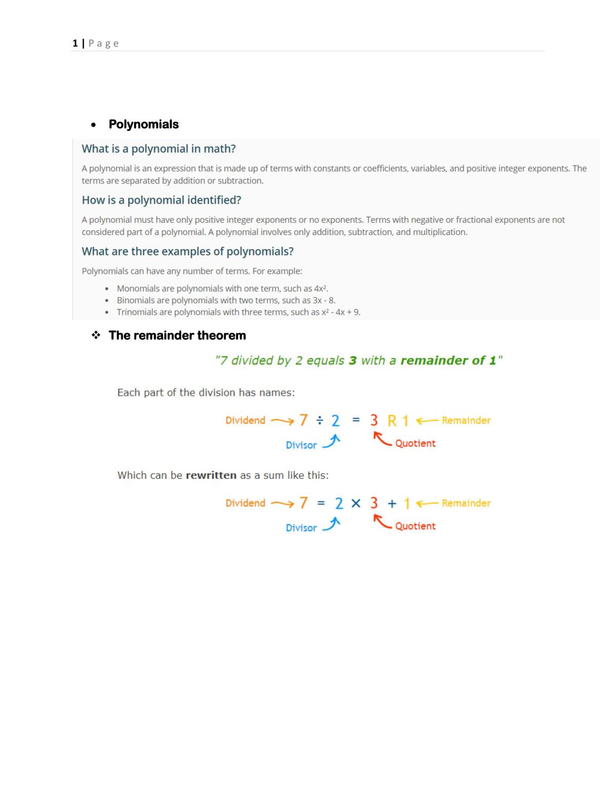 As 3.5 Algebra Complex Numbers Complete Set of Notes - Page 2