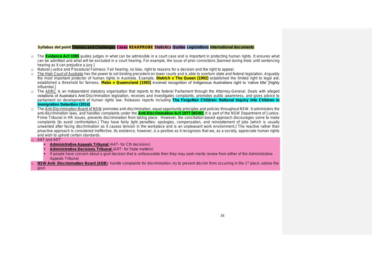 Human Rights Notes  - Page 16