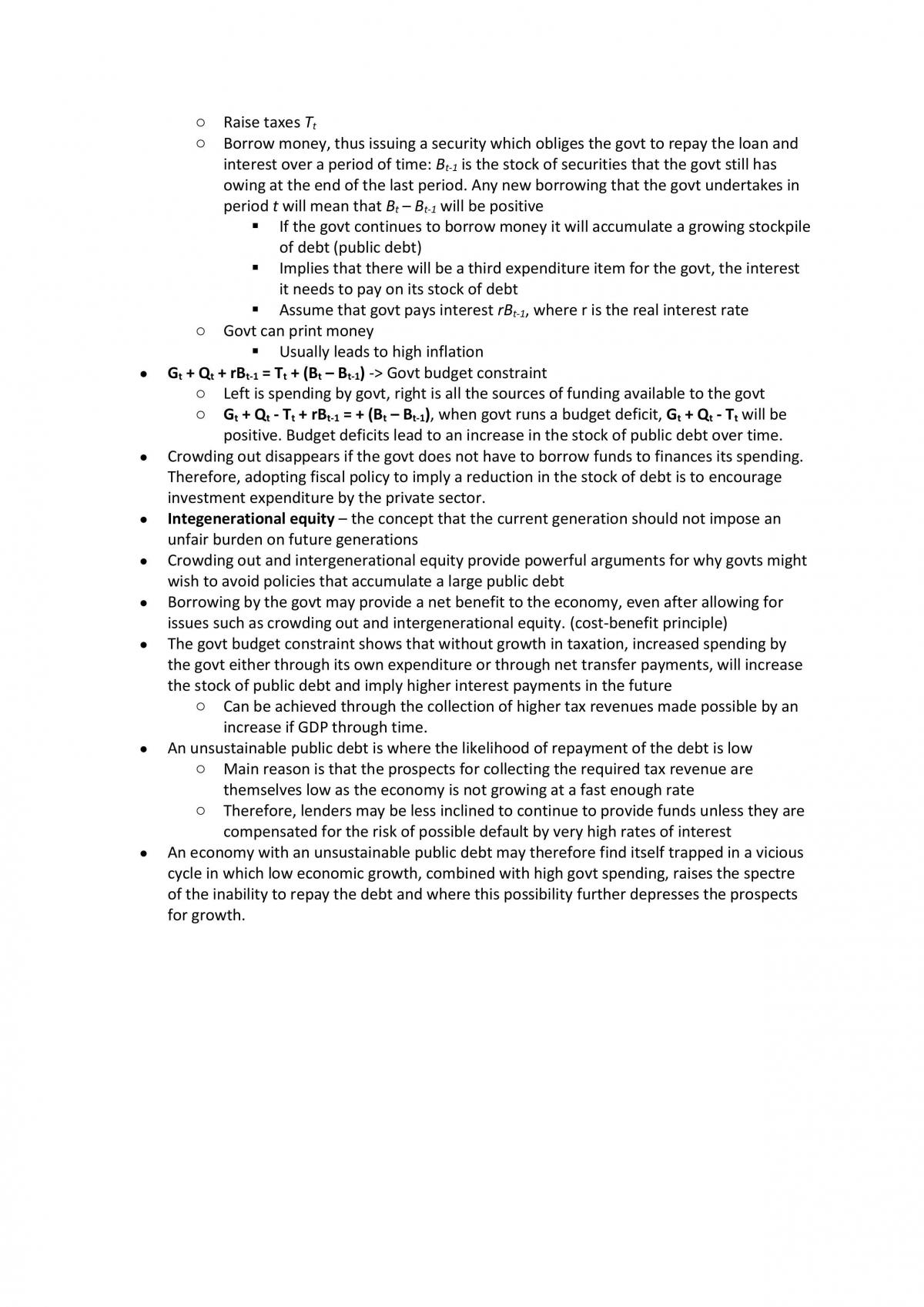 ECON1102 Macroeconomics Final Study Notes - Page 29