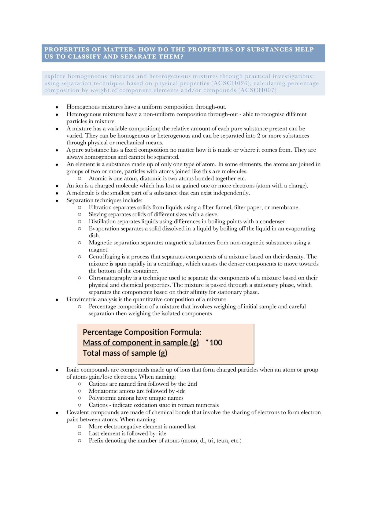 Mod 1 Chemistry study notes - Page 2