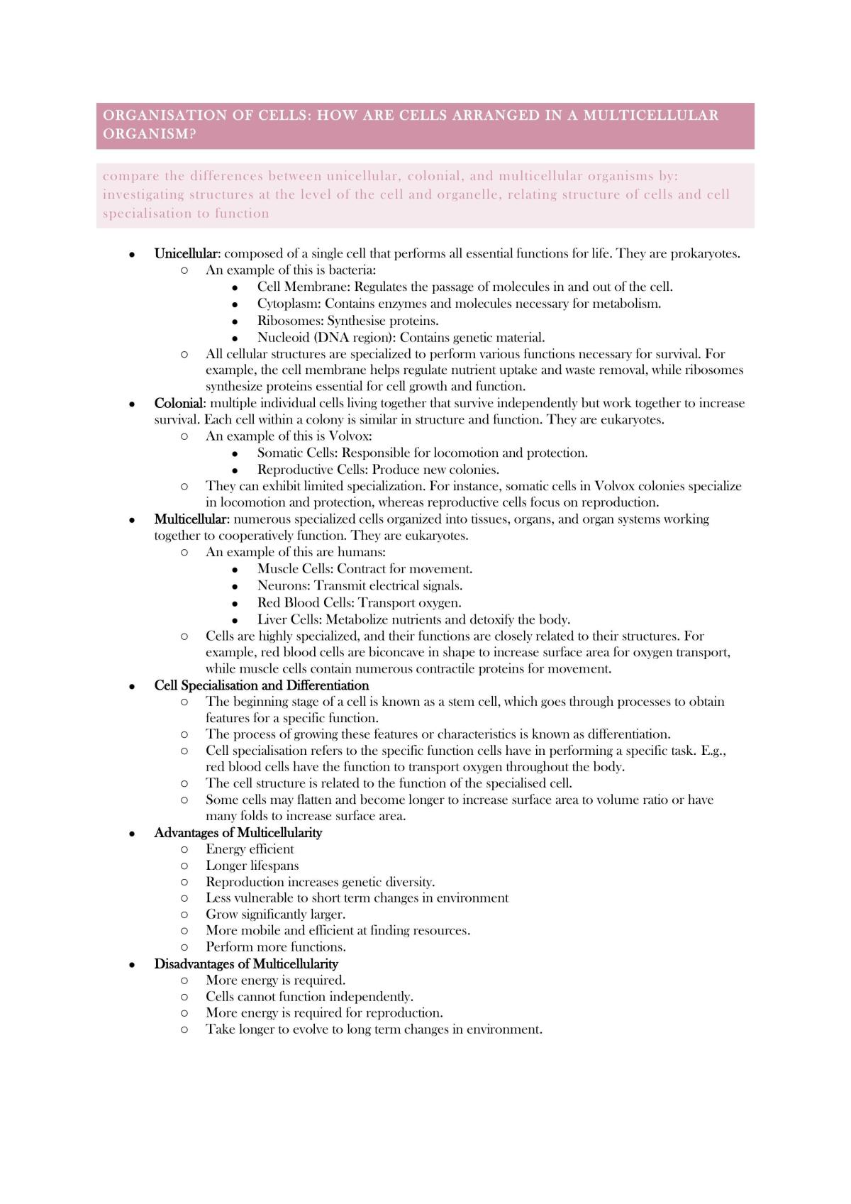 Mod 2 Bio Study Notes - Page 2