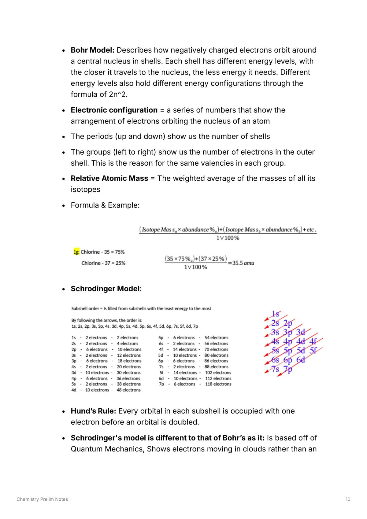 Chemistry Prelim Notes - Page 10