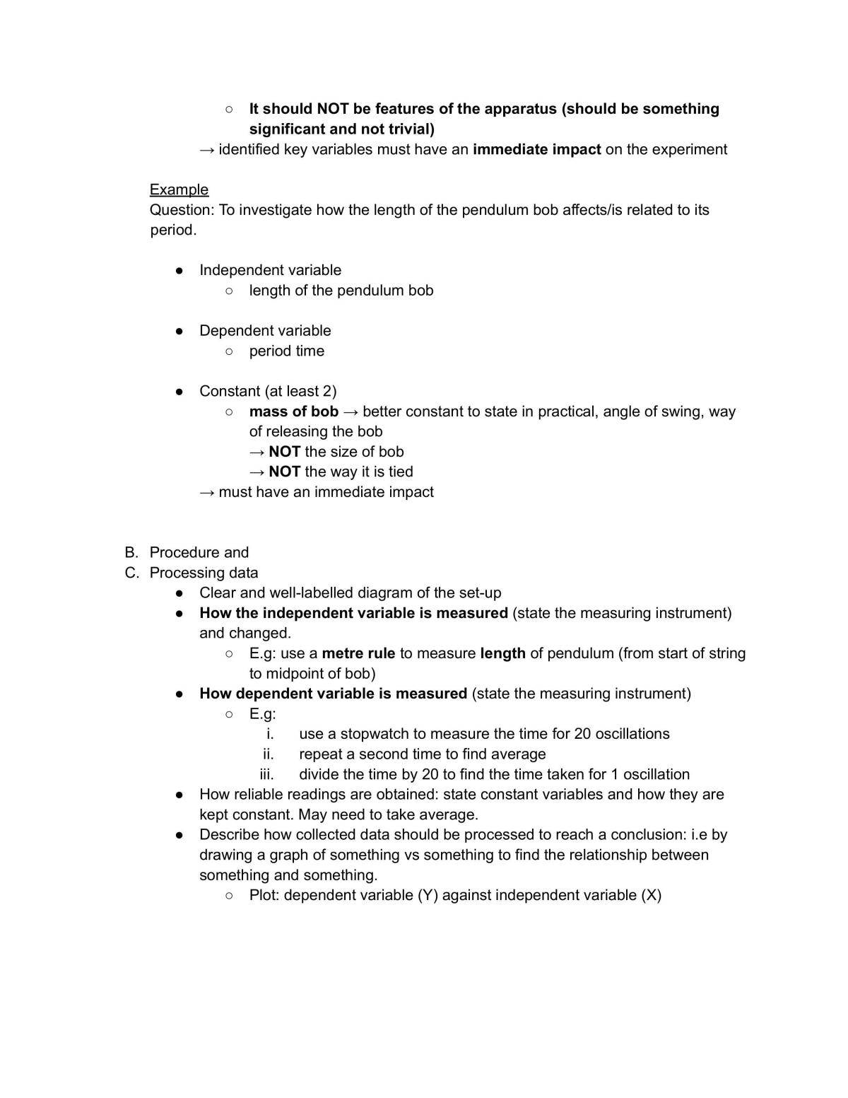 Physics Paper 3 Notes - Page 2